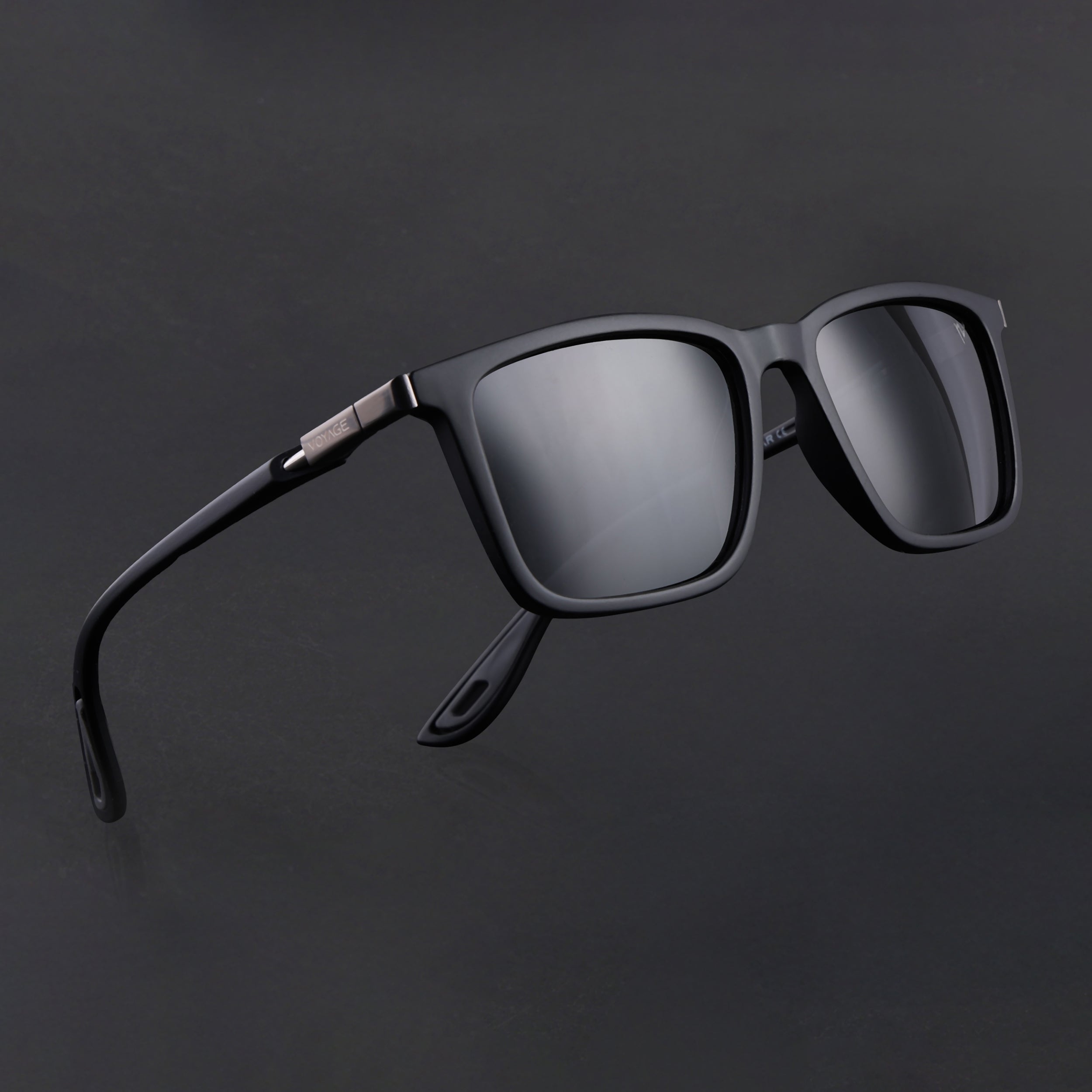 Beast | Matt Black Polarized Square Sunglasses | PMG6634