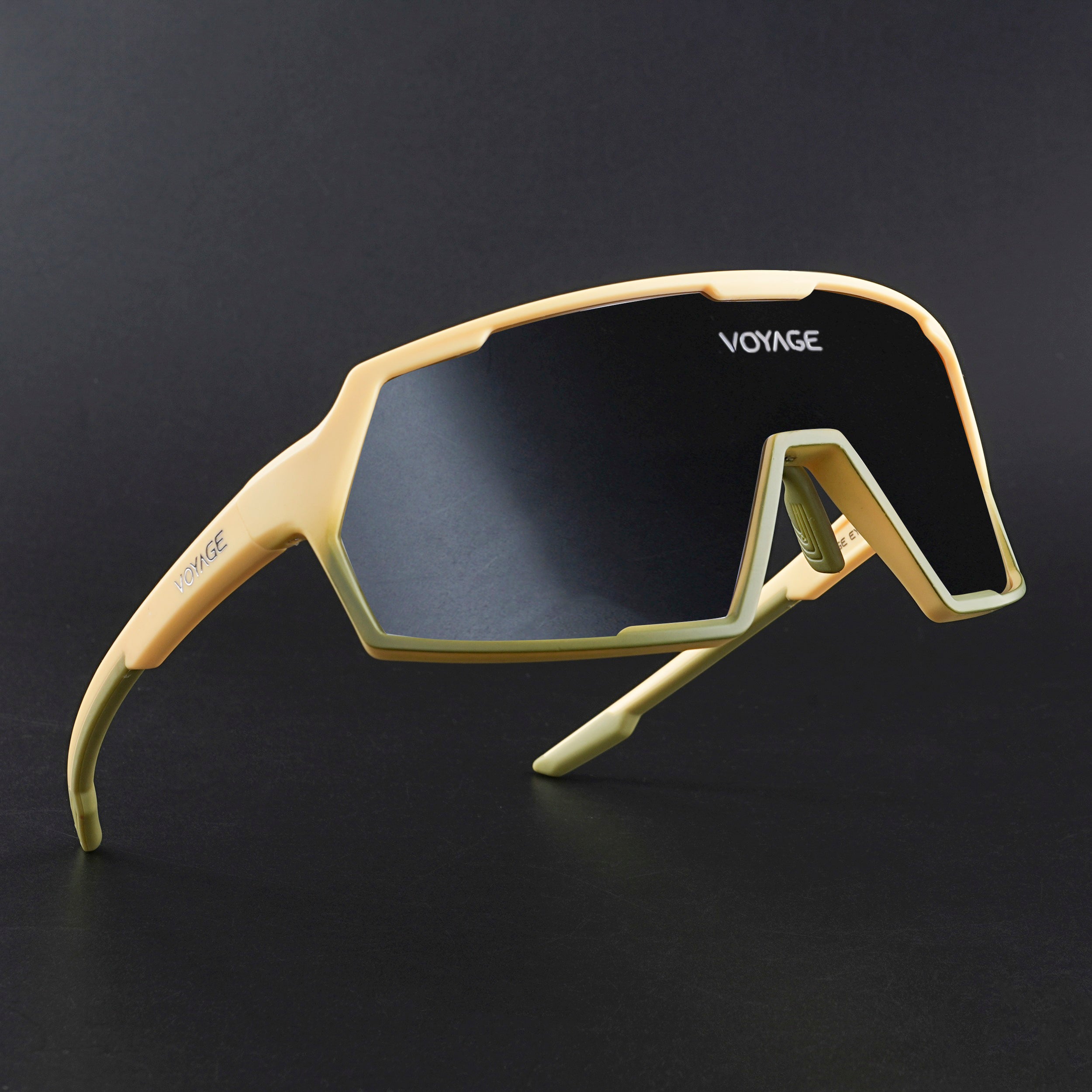 Voyage Select Drift Sunglasses (Grey Lens | Yellow & Olive Frame - SLMG6333)