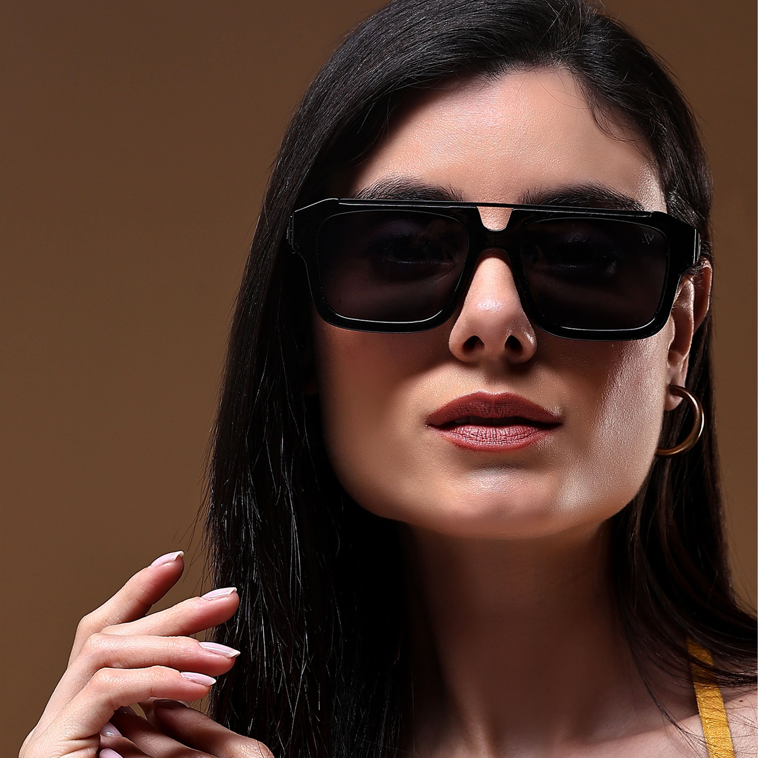 Voyage Exclusive Wayfarer Polarized Sunglasses for Men & Women (Black Lens | Black Frame - MG5385)