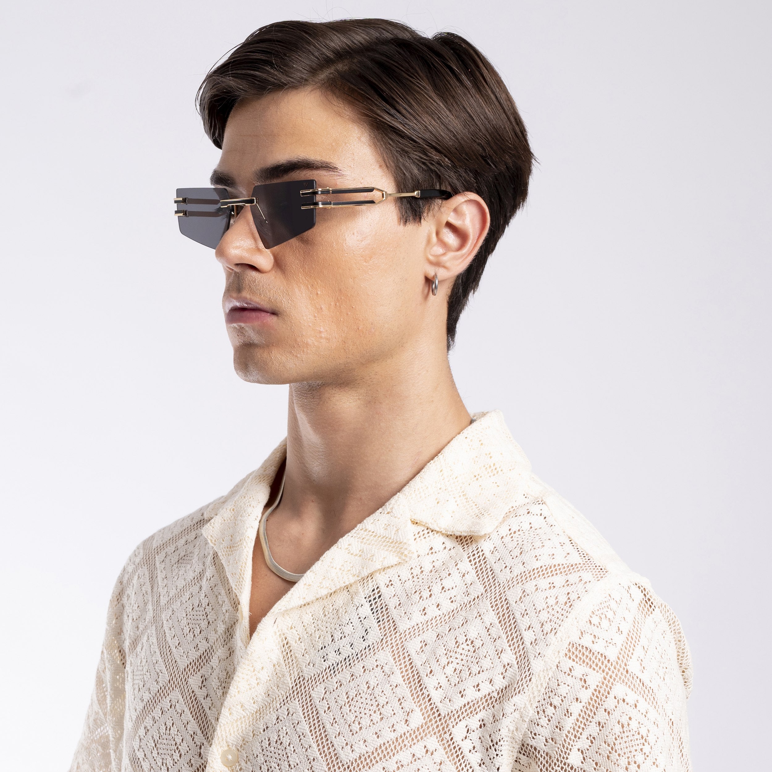 Prism | Black Rectangle Sunglasses - MG4201