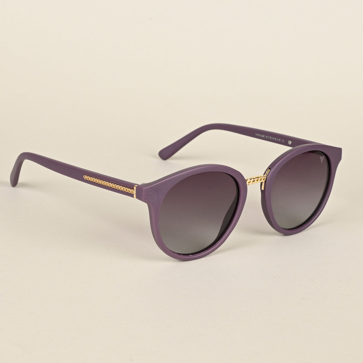 Voyage Brown & Clear Round Polarized Sunglasses for Women - PMG4260