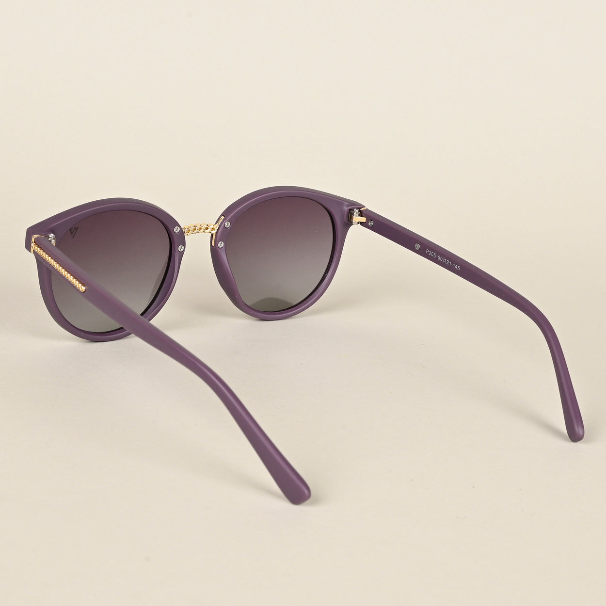 Voyage Brown & Clear Round Polarized Sunglasses for Women - PMG4260