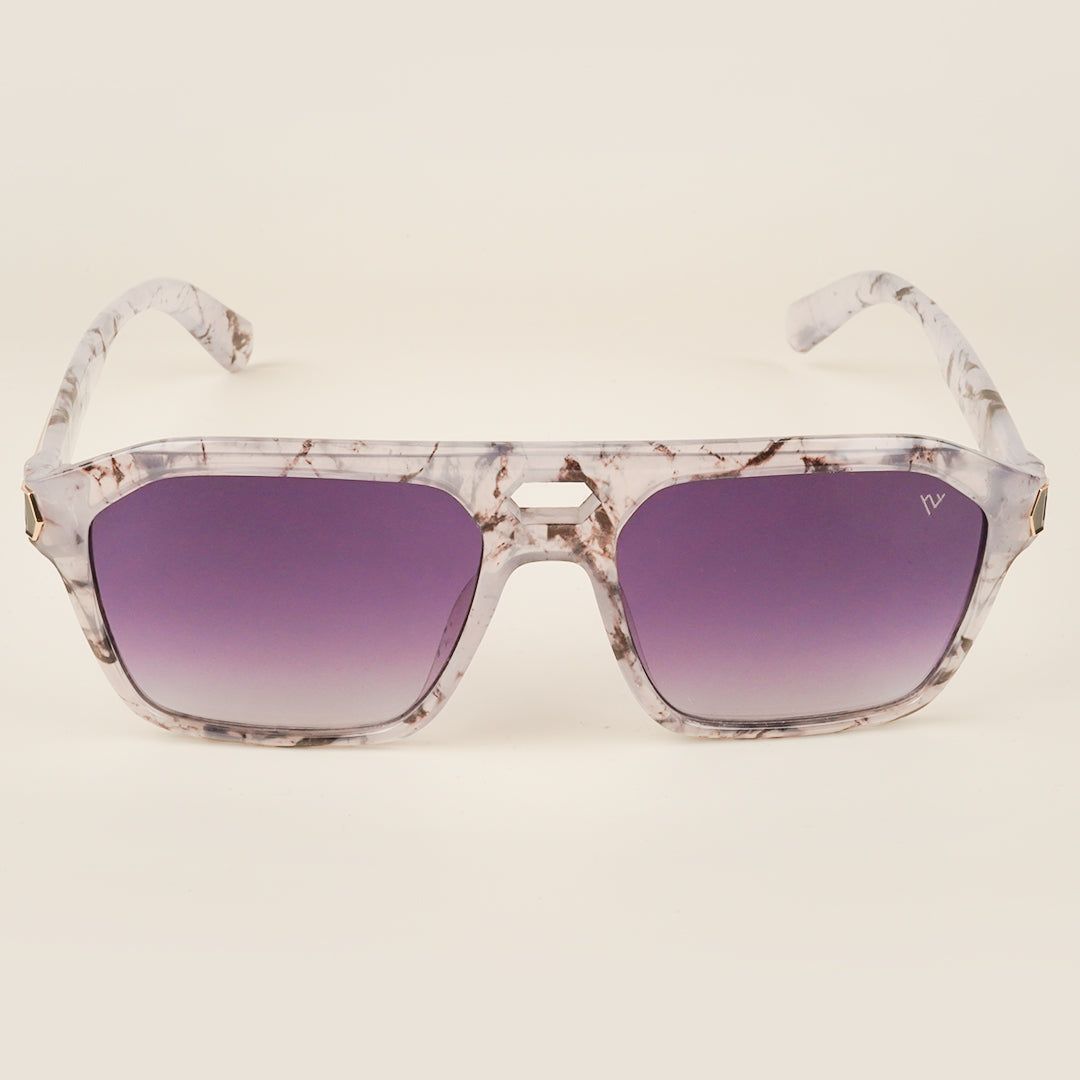 Voyage Violet & Clear Wayfarer Sunglasses for Men & Women (2343MG4100)