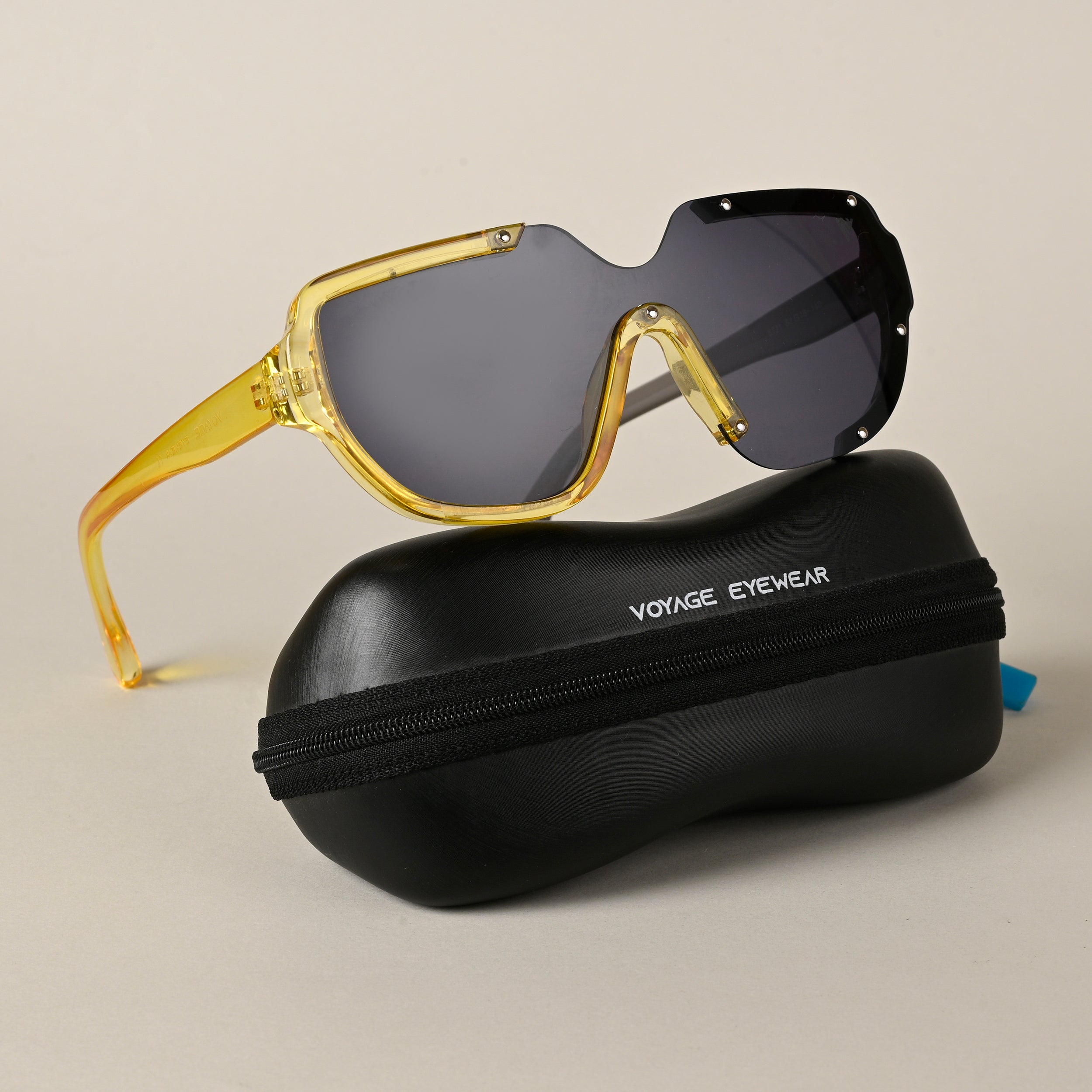 Voyage Black Wayfarer Sunglasses for Men & Women (8721MG4184)