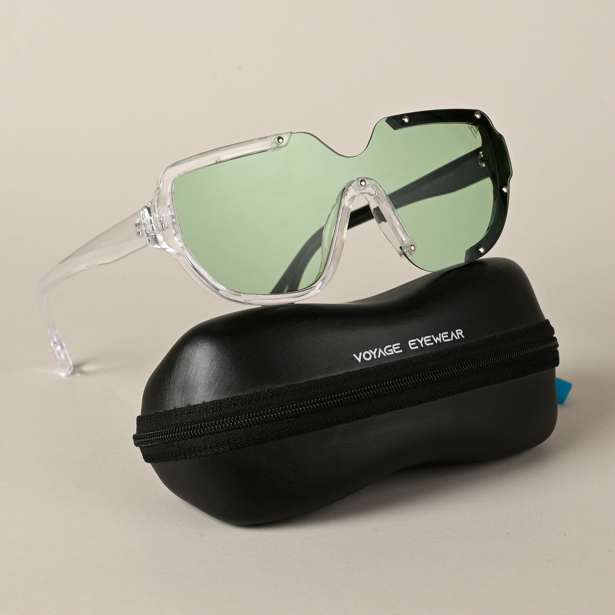 Wayfarer Green Sunglasses (8721MG4185)