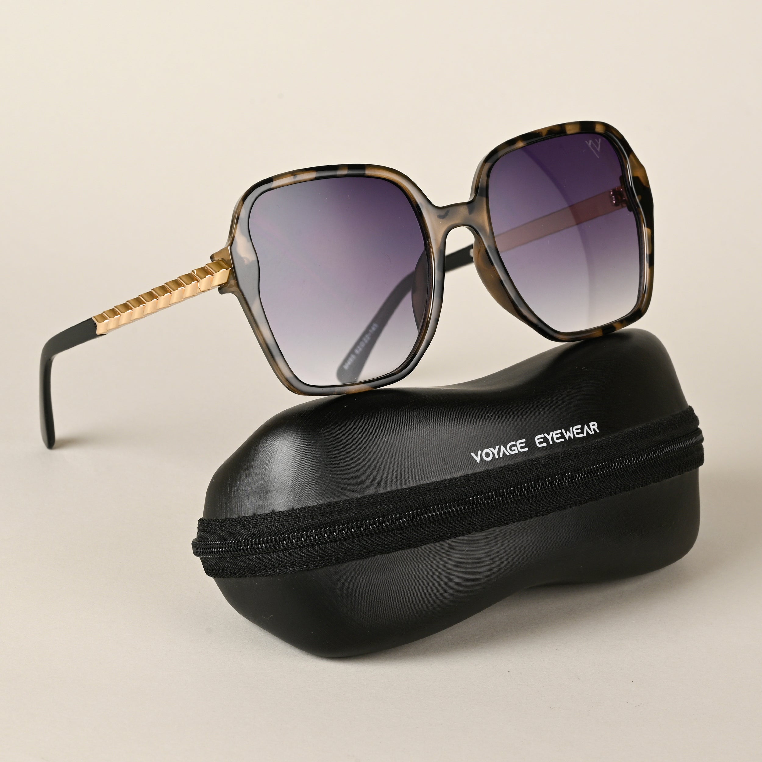 Voyage Grey & Clear Square Sunglasses for Men & Women (485MG4195)