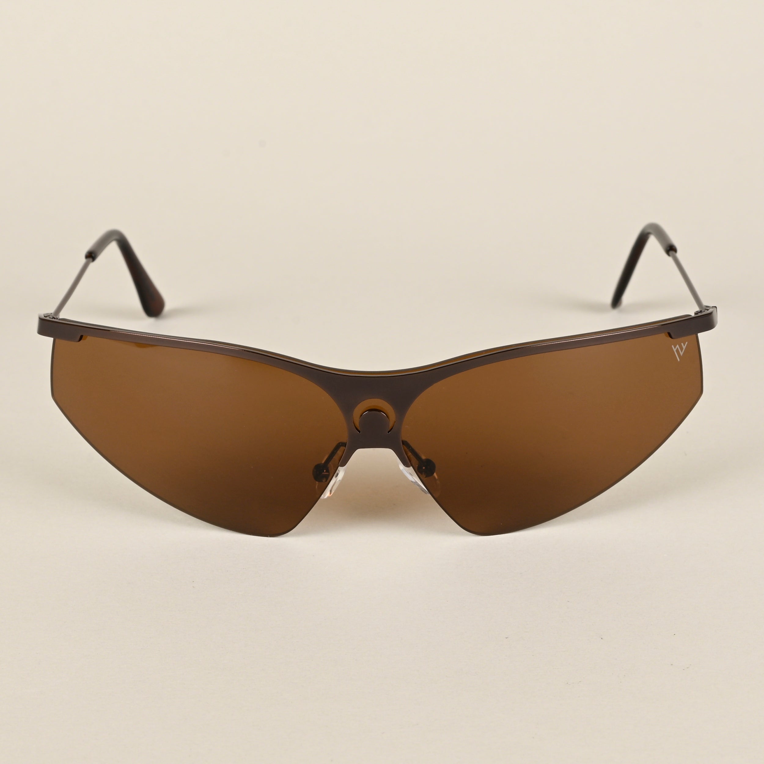 Voyage Brown Wrap-Around Sunglasses for Men & Women (3563MG4223)