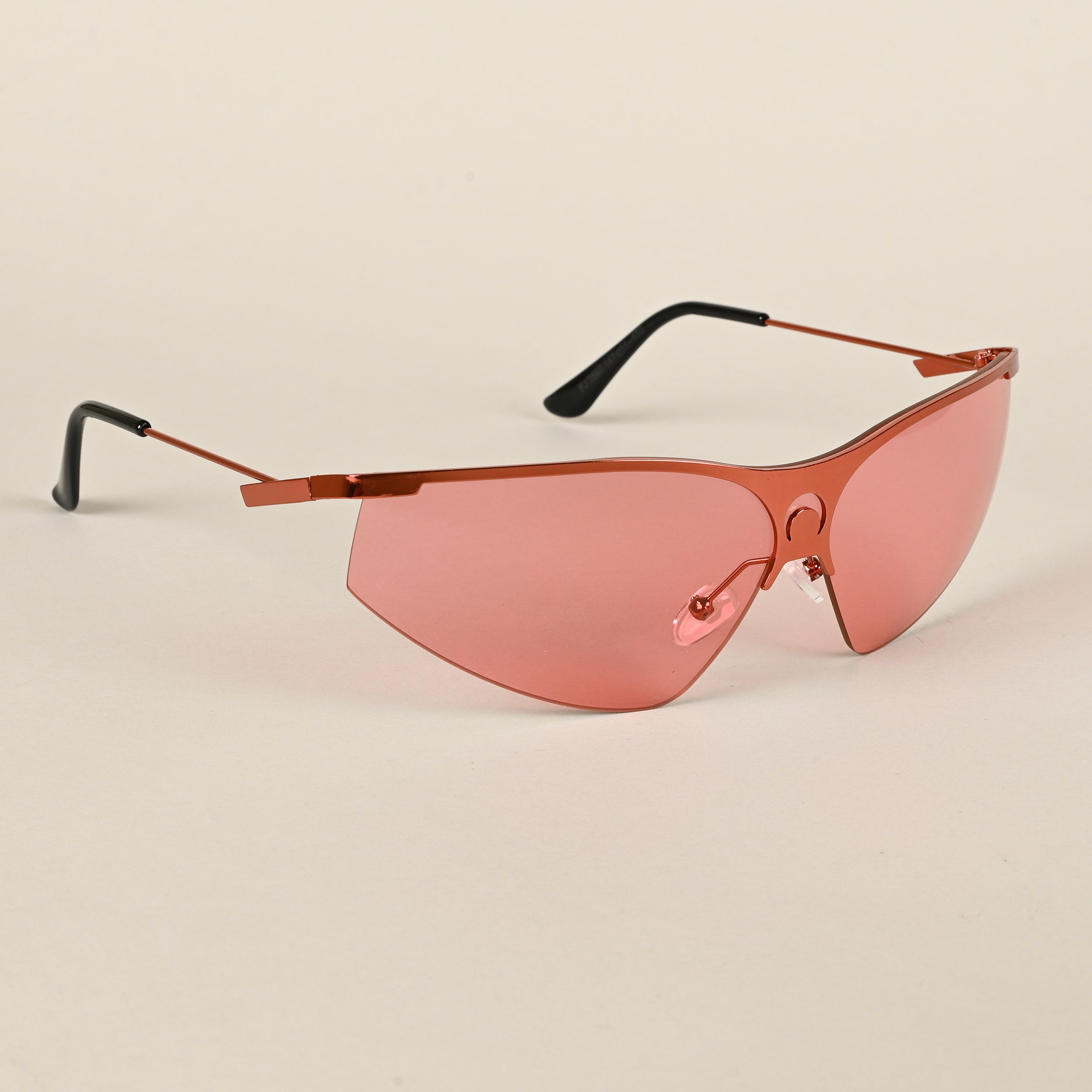 Voyage Red Wrap-Around Sunglasses for Men & Women (3563MG4221)
