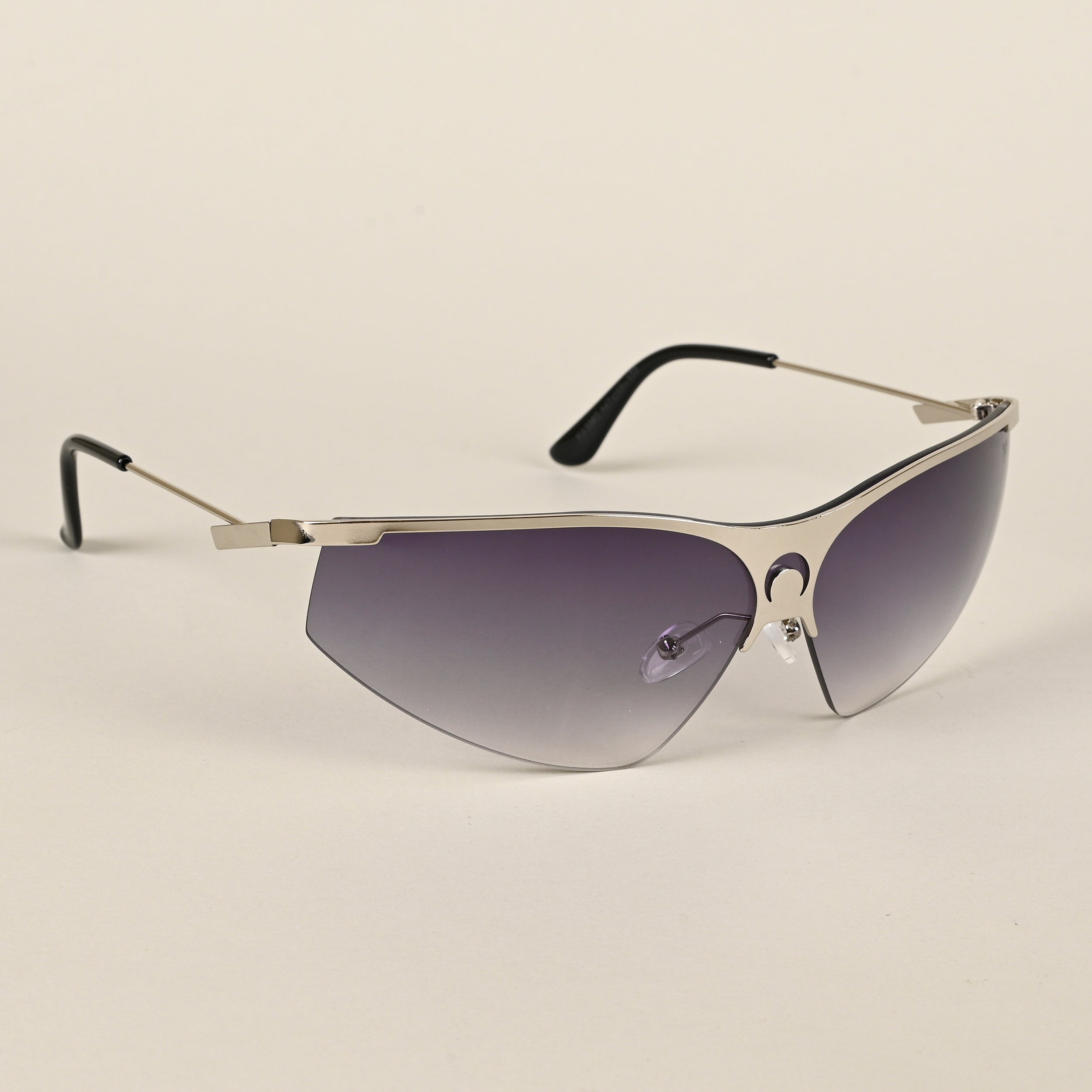 Voyage Grey & Clear Wrap-Around Sunglasses for Men & Women (3563MG4218)