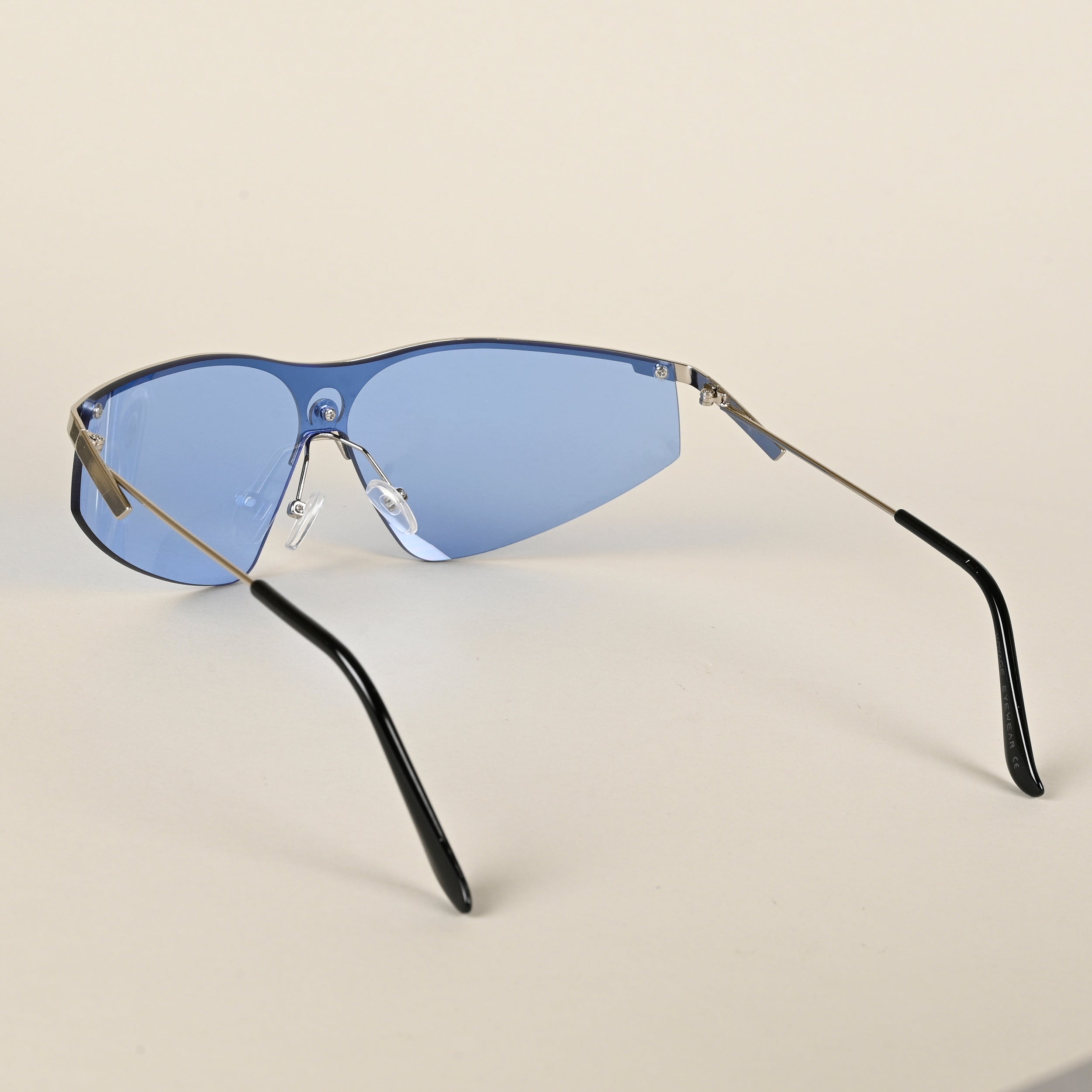 Voyage Blue Wrap-Around Sunglasses for Men & Women (3563MG4222)