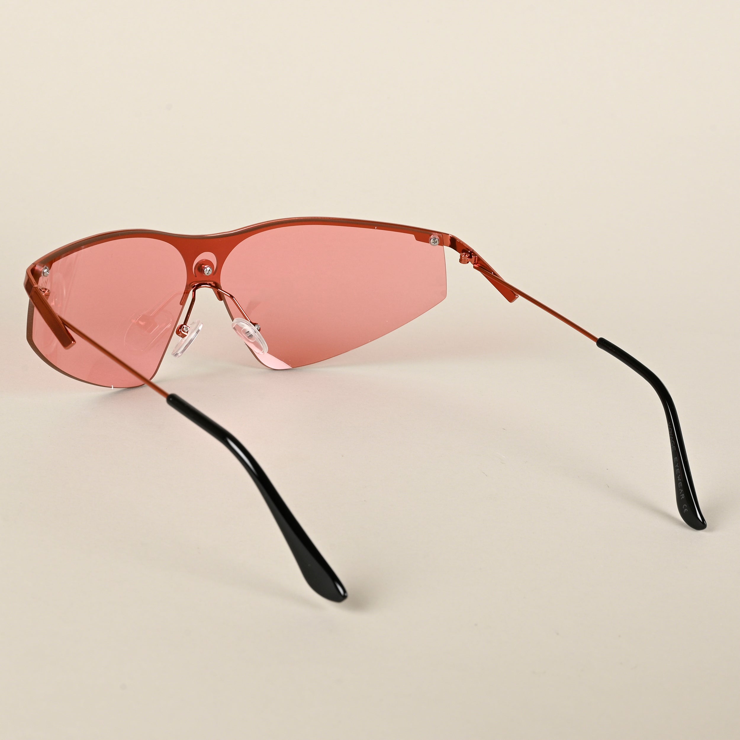 Voyage Red Wrap-Around Sunglasses for Men & Women (3563MG4221)