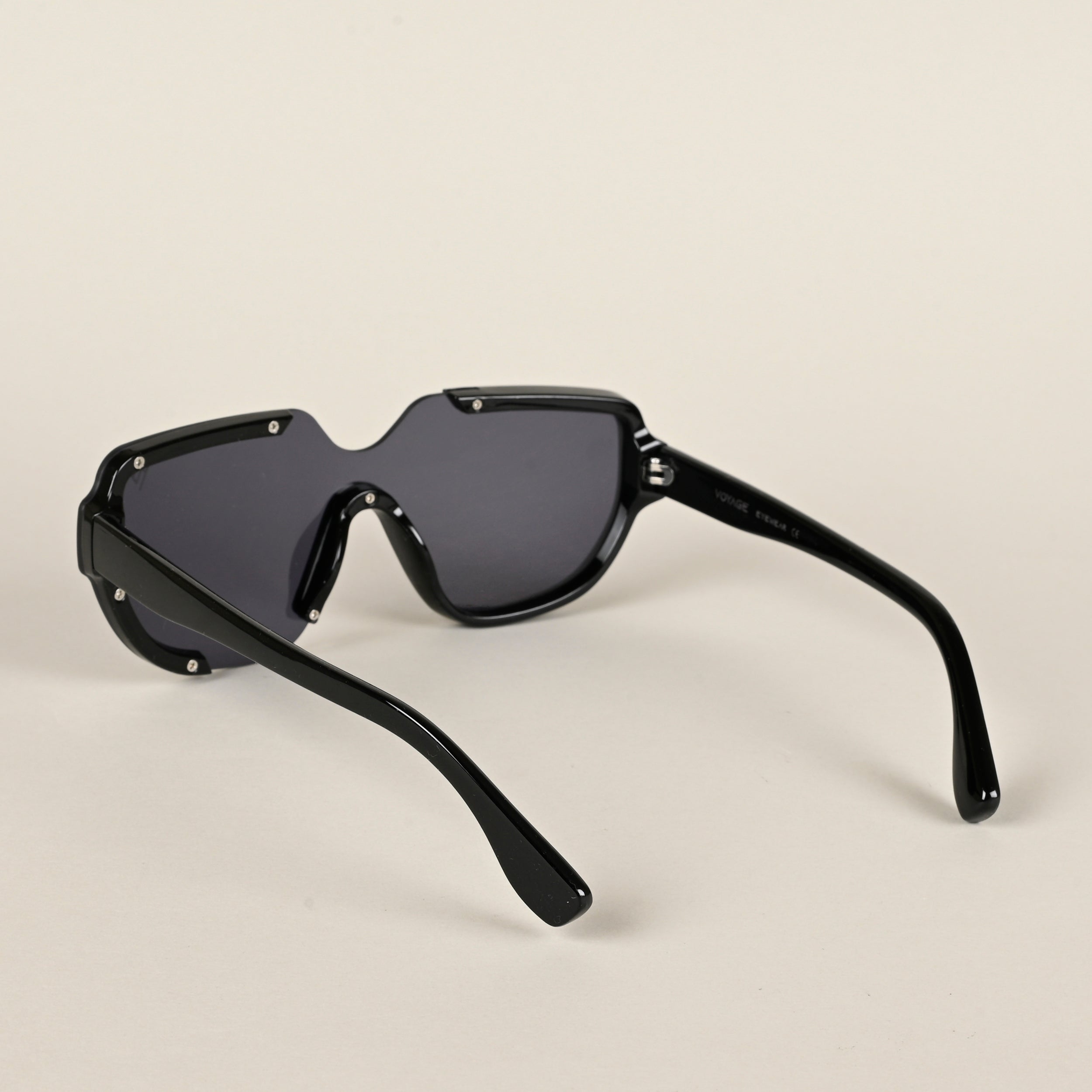 Voyage Black Wayfarer Sunglasses for Men & Women (8721MG4183)