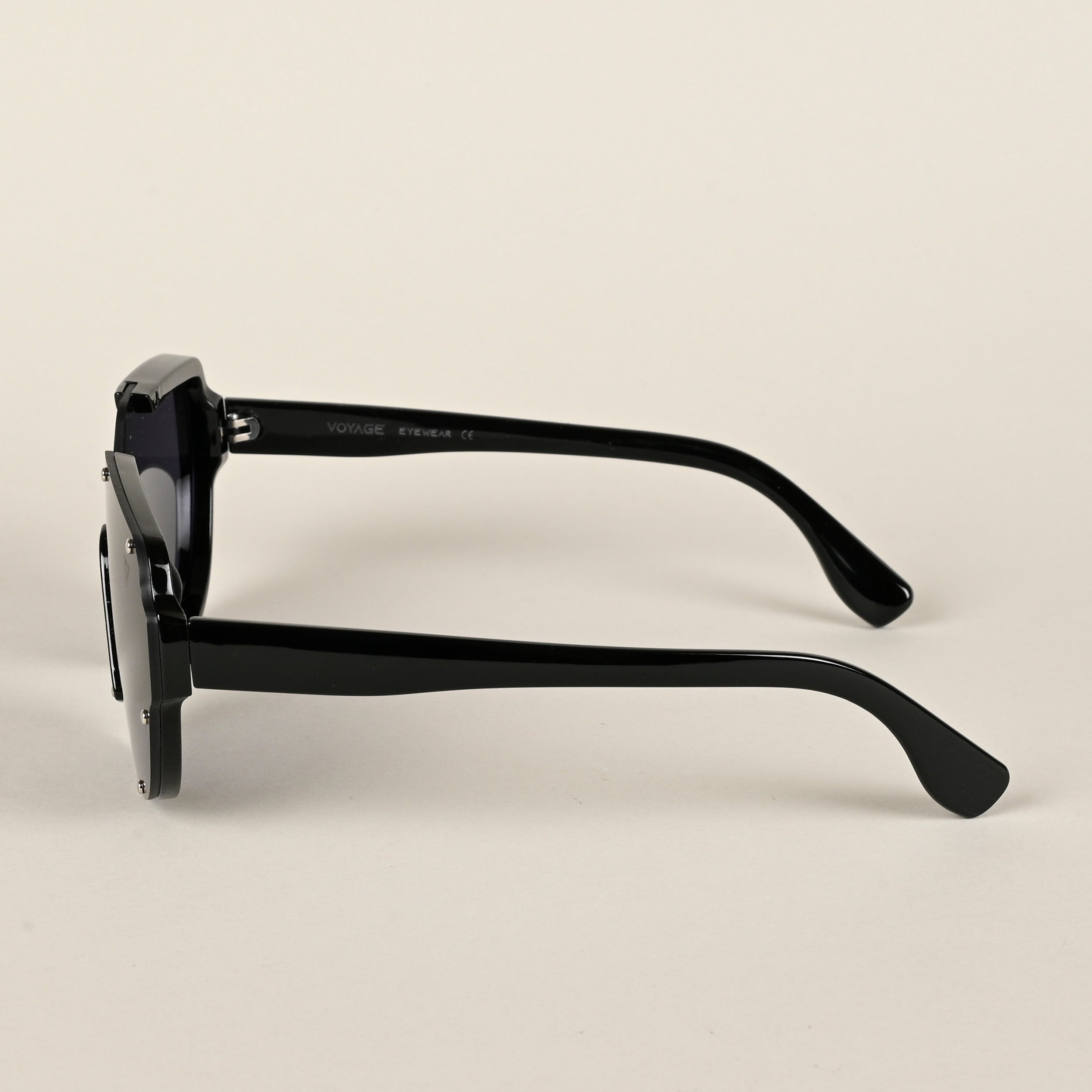 Voyage Black Wayfarer Sunglasses for Men & Women (8721MG4183)