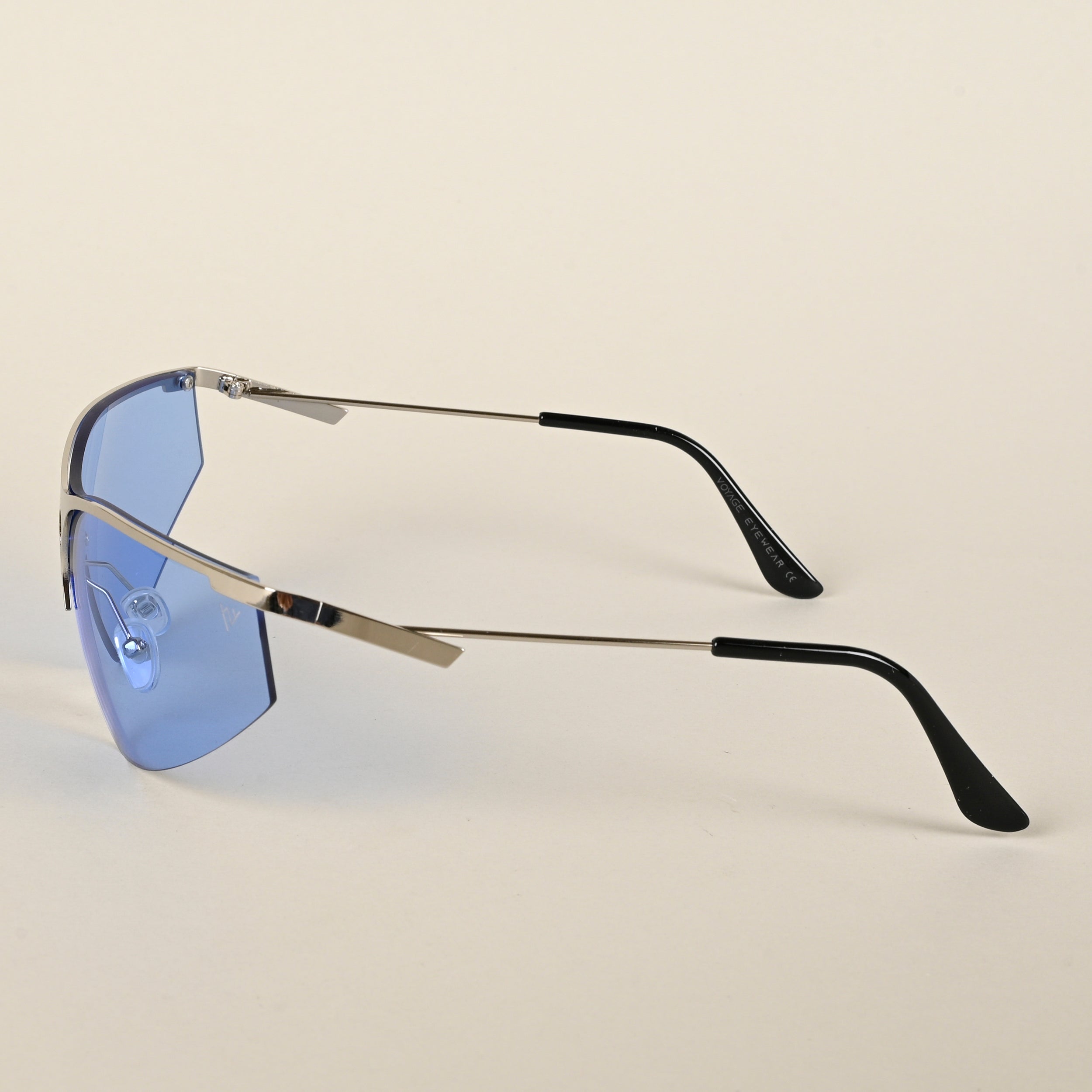 Voyage Blue Wrap-Around Sunglasses for Men & Women (3563MG4222)