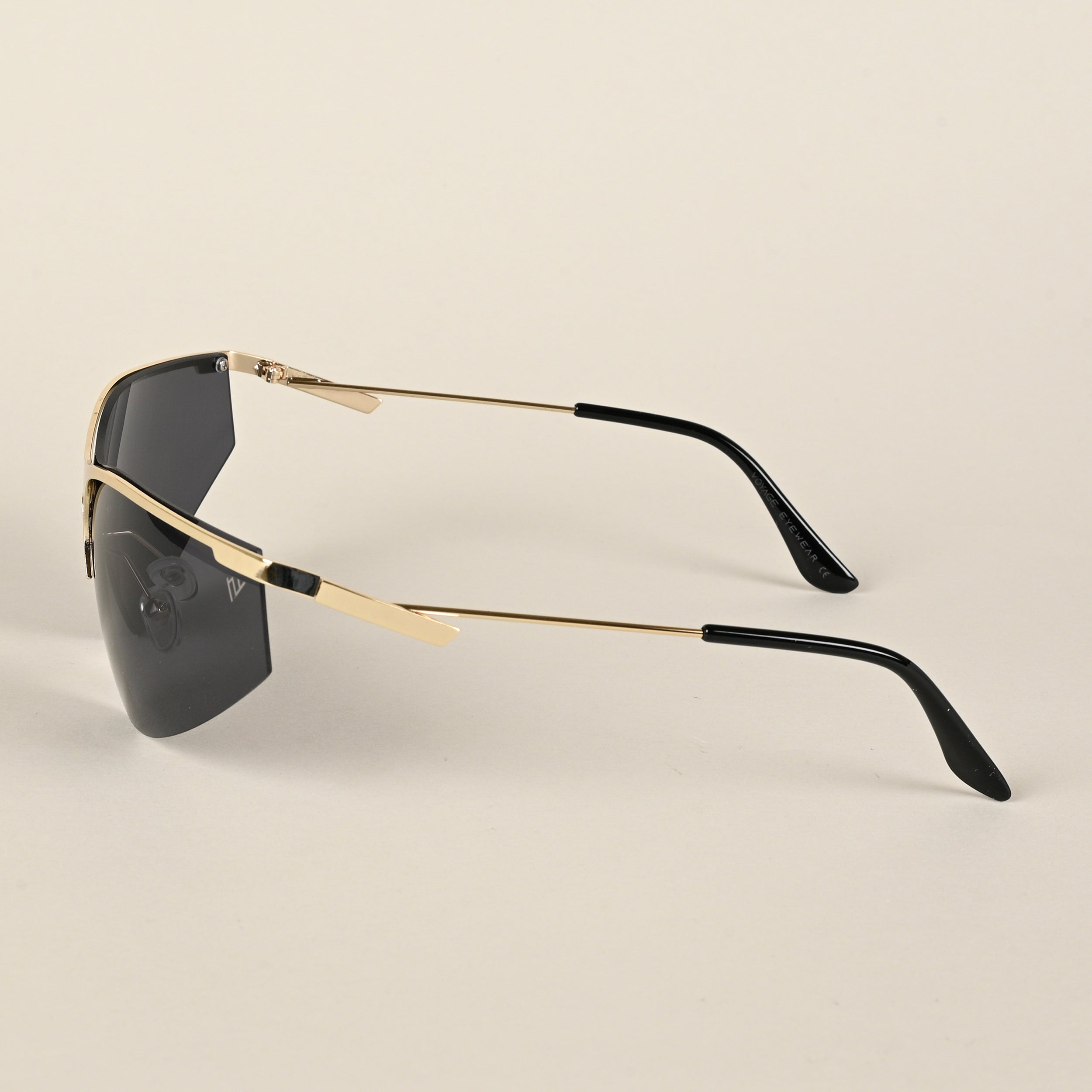 Voyage Black Wrap-Around Sunglasses for Men & Women - MG4219