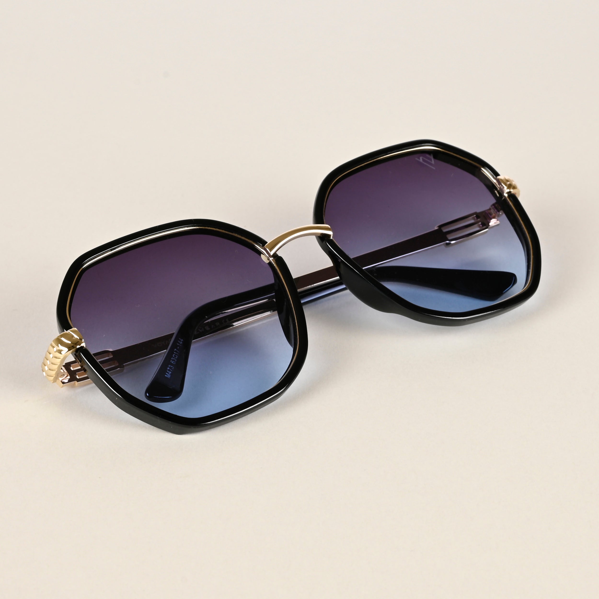 Voyage Voilet & Blue Geometric Sunglasses for Men & Women (473MG4199)
