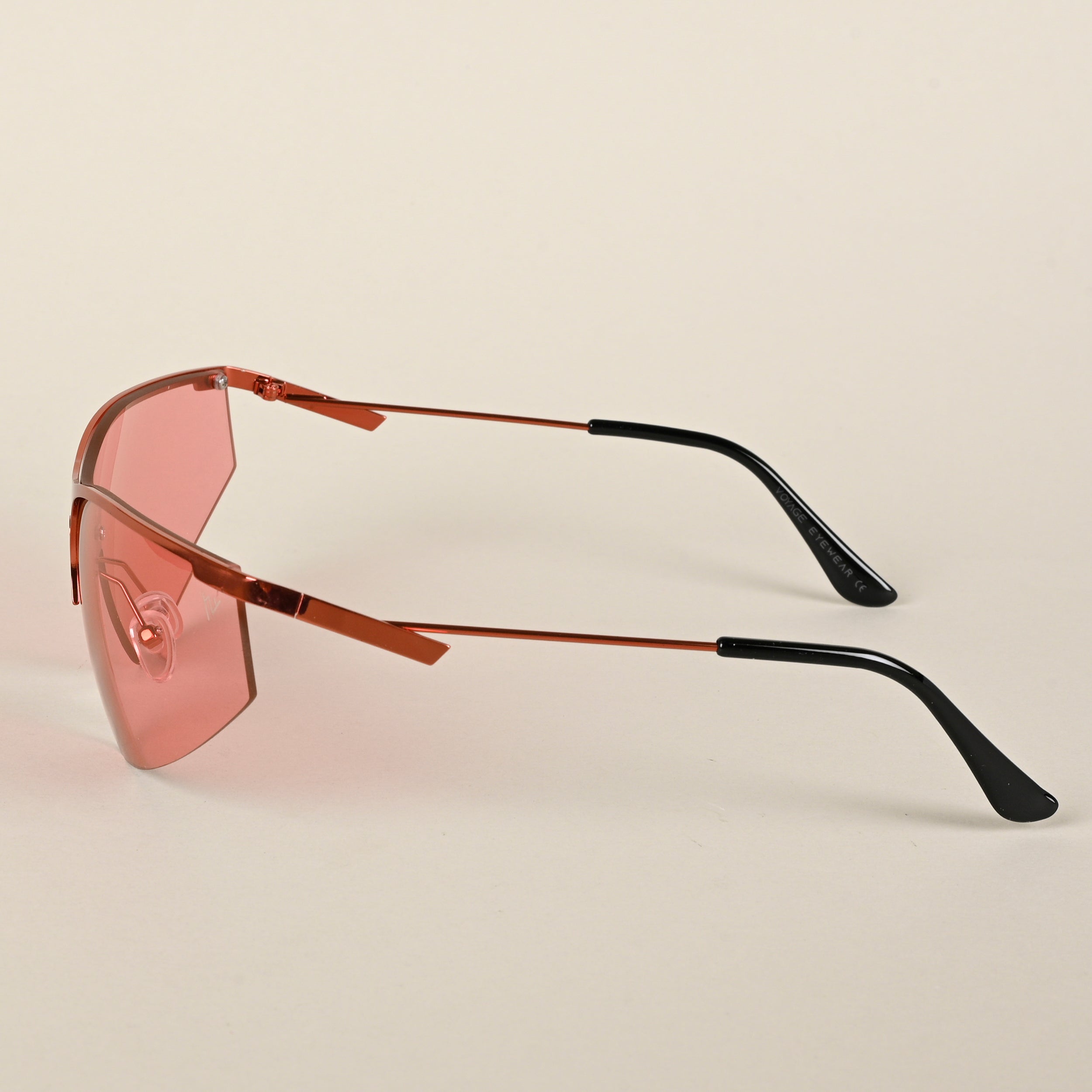 Voyage Red Wrap-Around Sunglasses for Men & Women (3563MG4221)