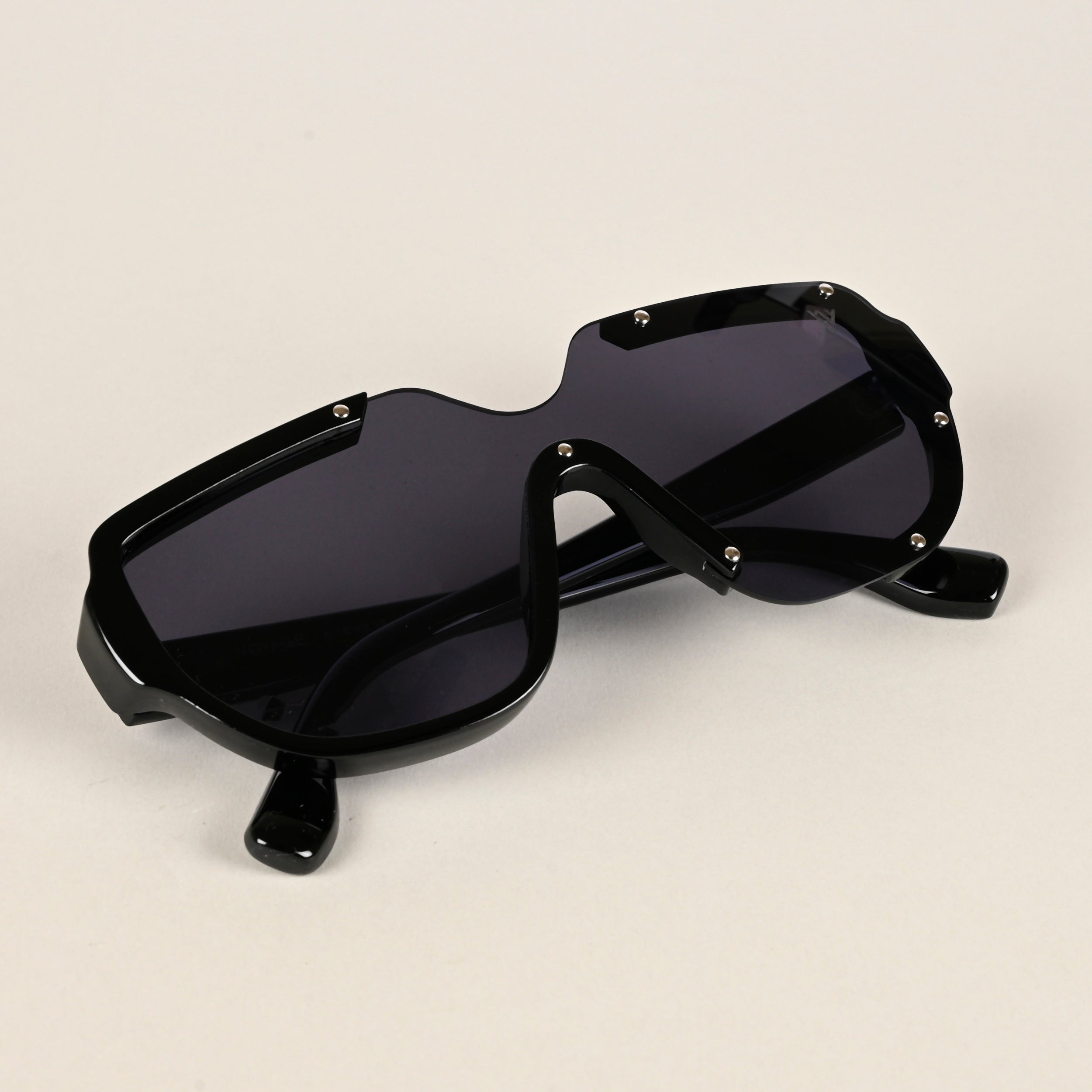 Voyage Black Wayfarer Sunglasses for Men & Women (8721MG4183)