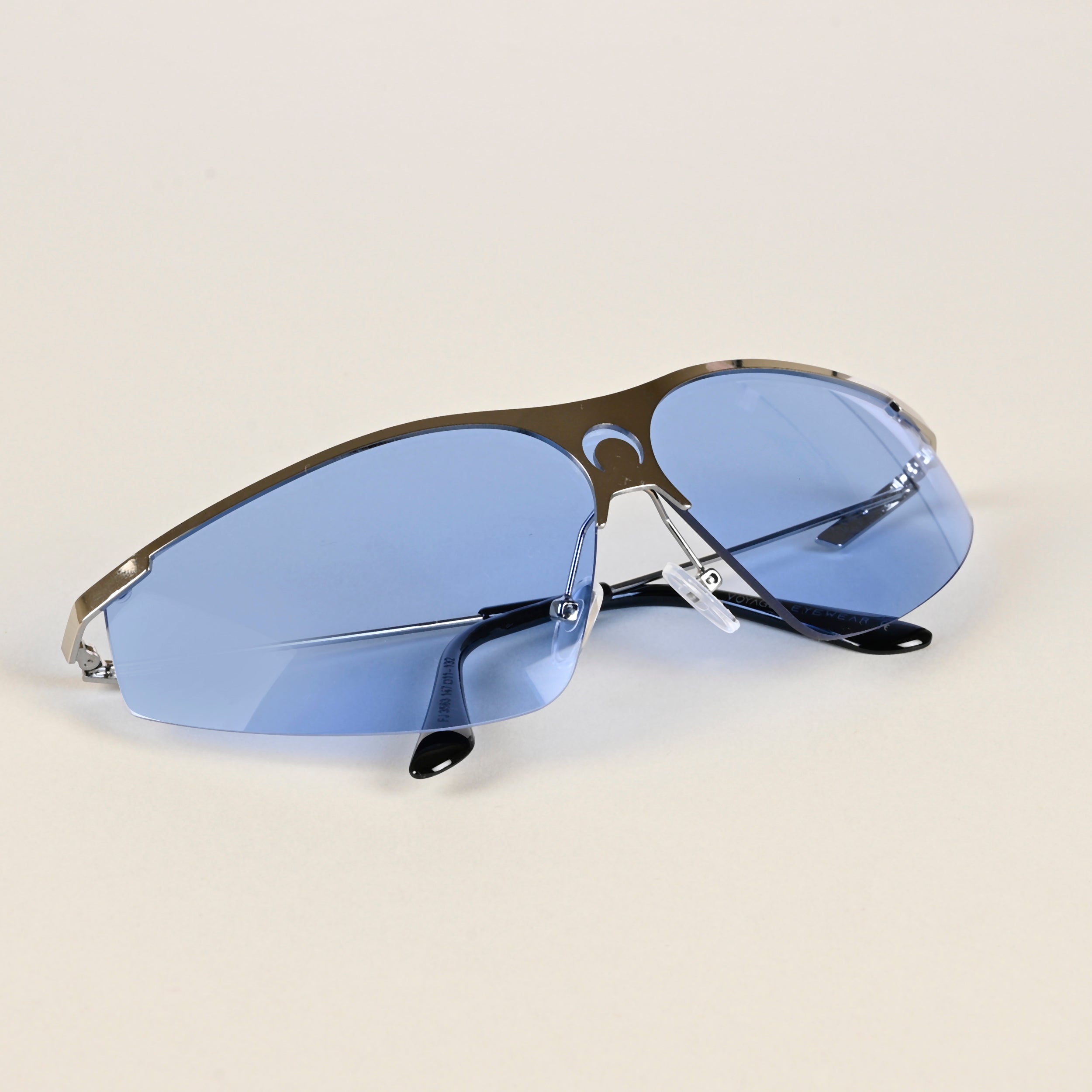 Voyage Blue Wrap-Around Sunglasses for Men & Women (3563MG4222)
