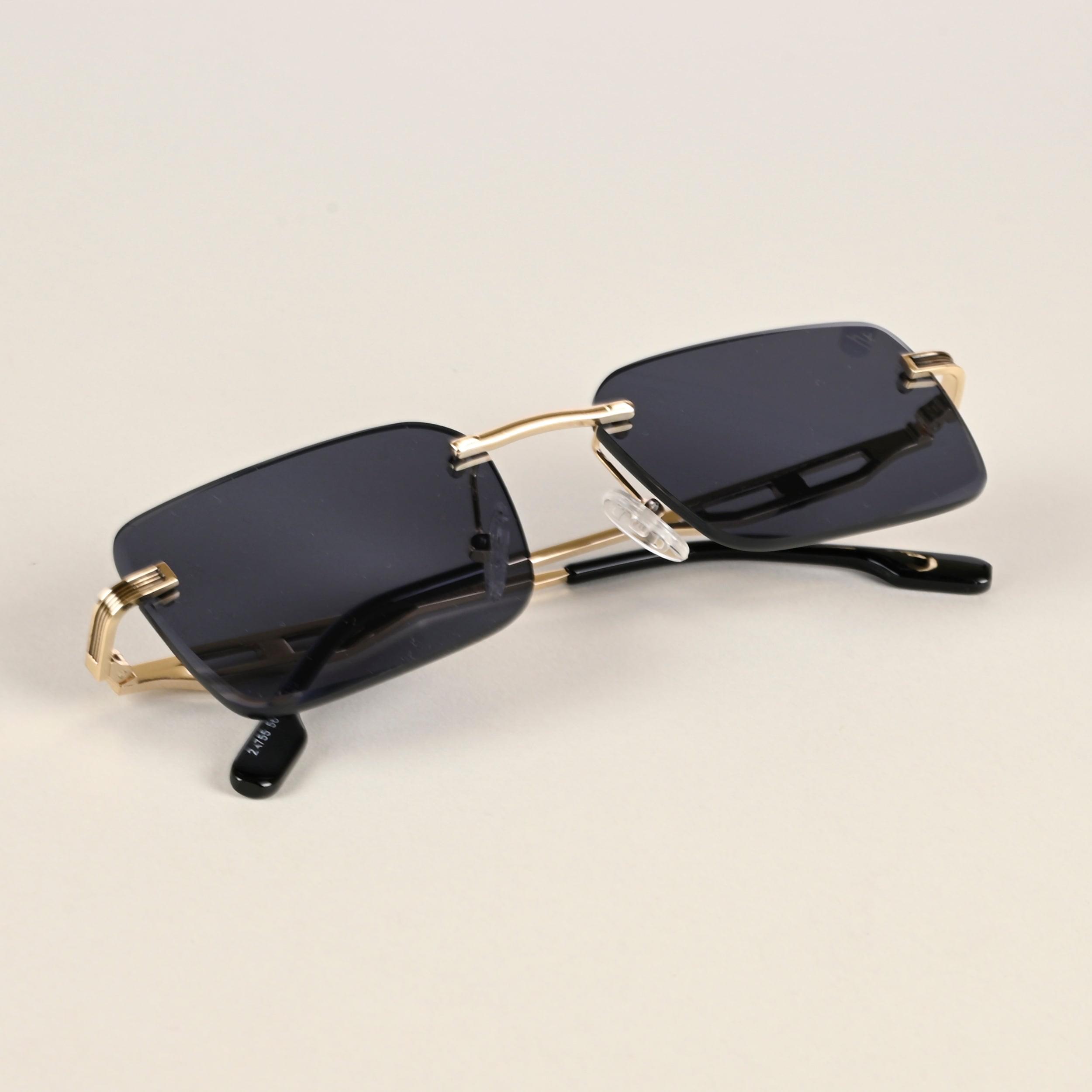 Voyage Rectangle Rimless Sunglasses for Men & Women - MG4217