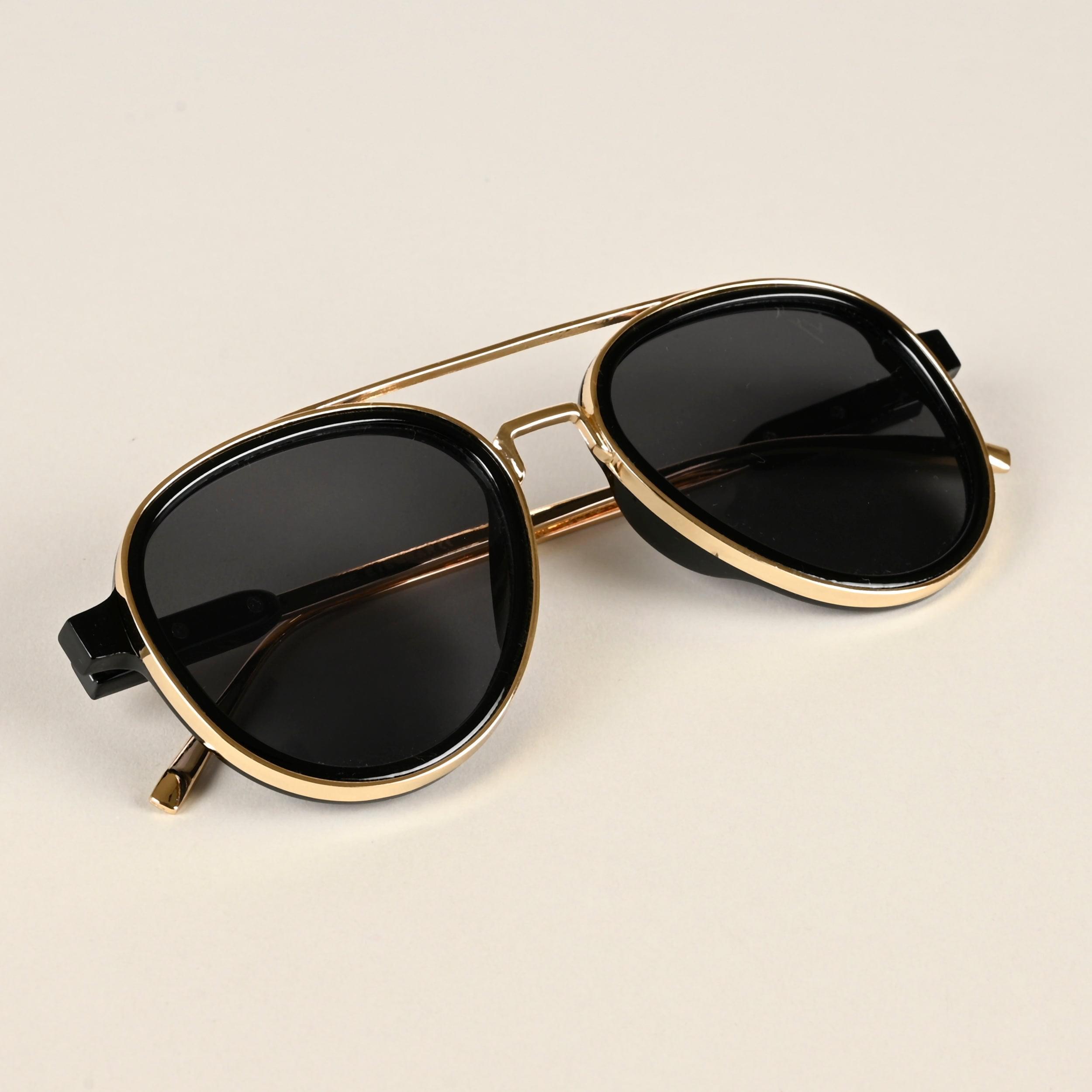 Voyage Black Aviator Sunglasses for Men & Women - MG4215