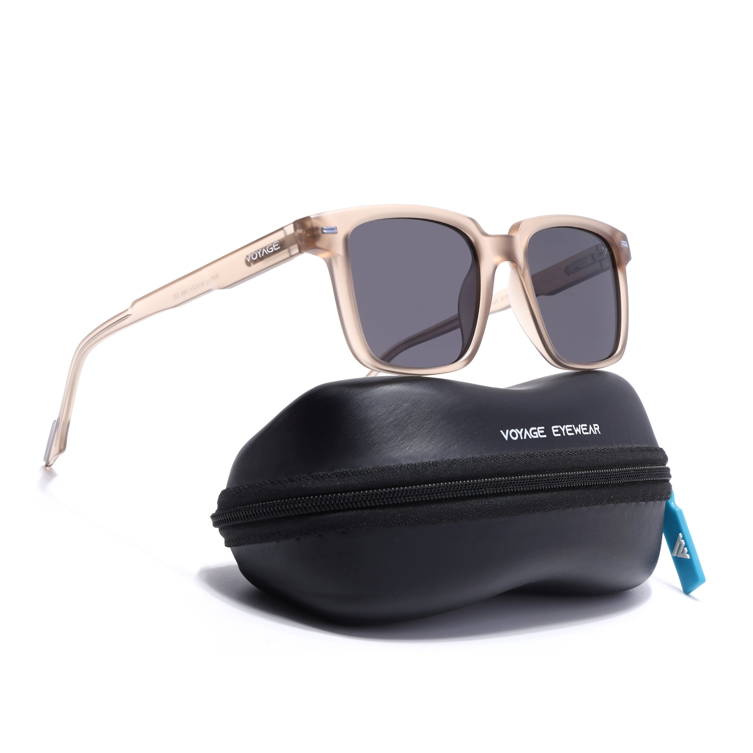 Matira | Brown Square Polarized Sunglasses | PMG7418