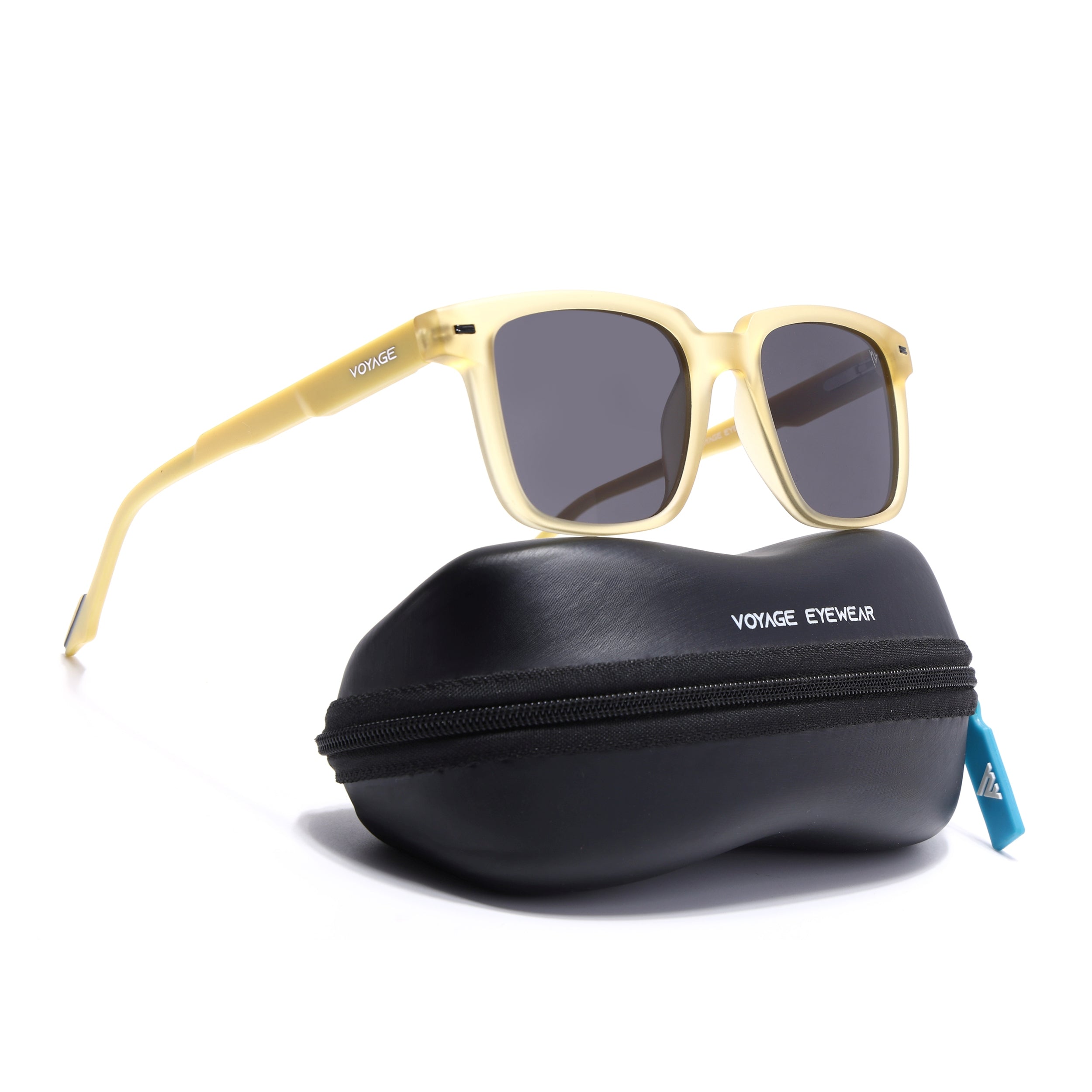 Matira | Yellow Square Polarized Sunglasses | PMG7419