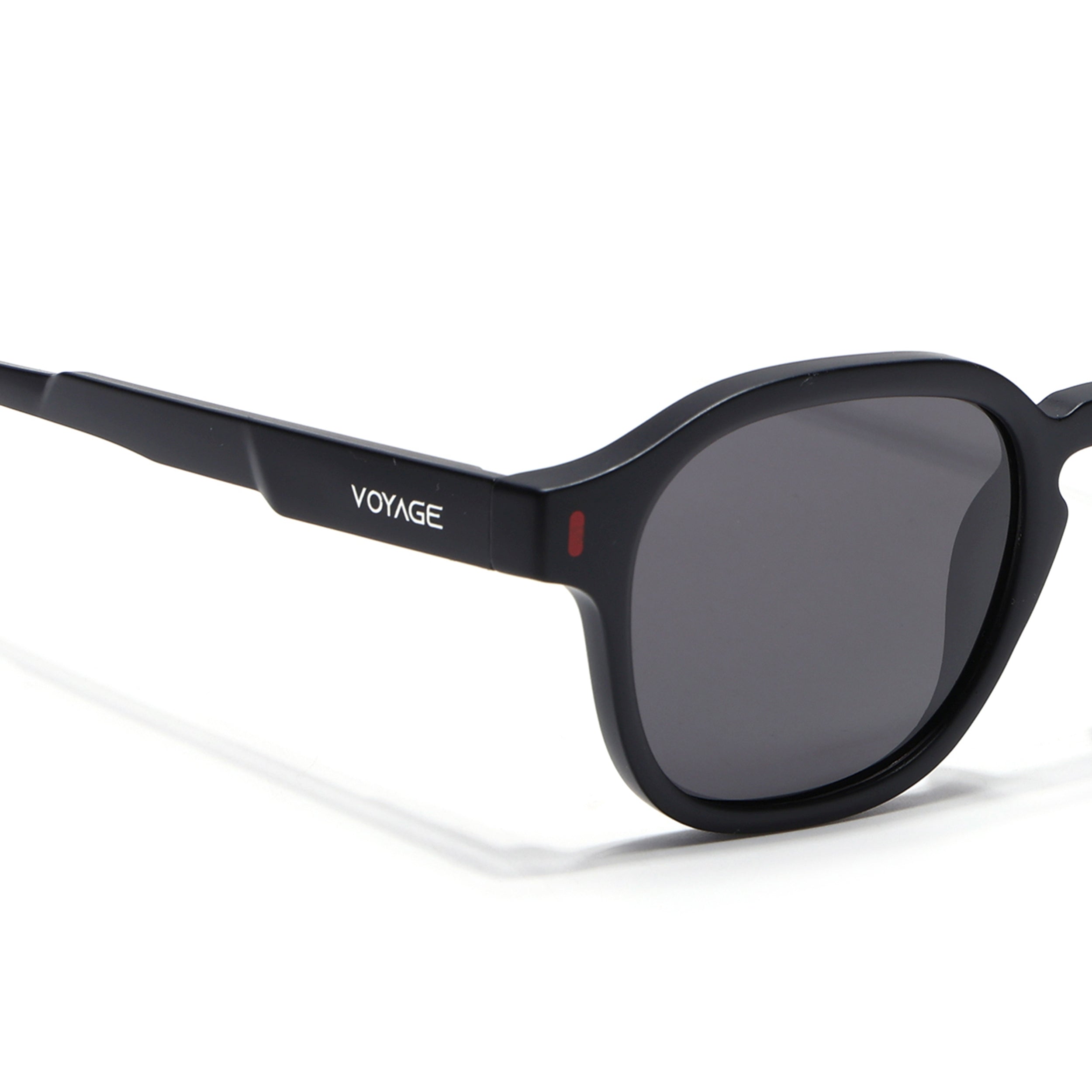 Matira | Black & Red Wayfarer Polarized Sunglasses | PMG7421