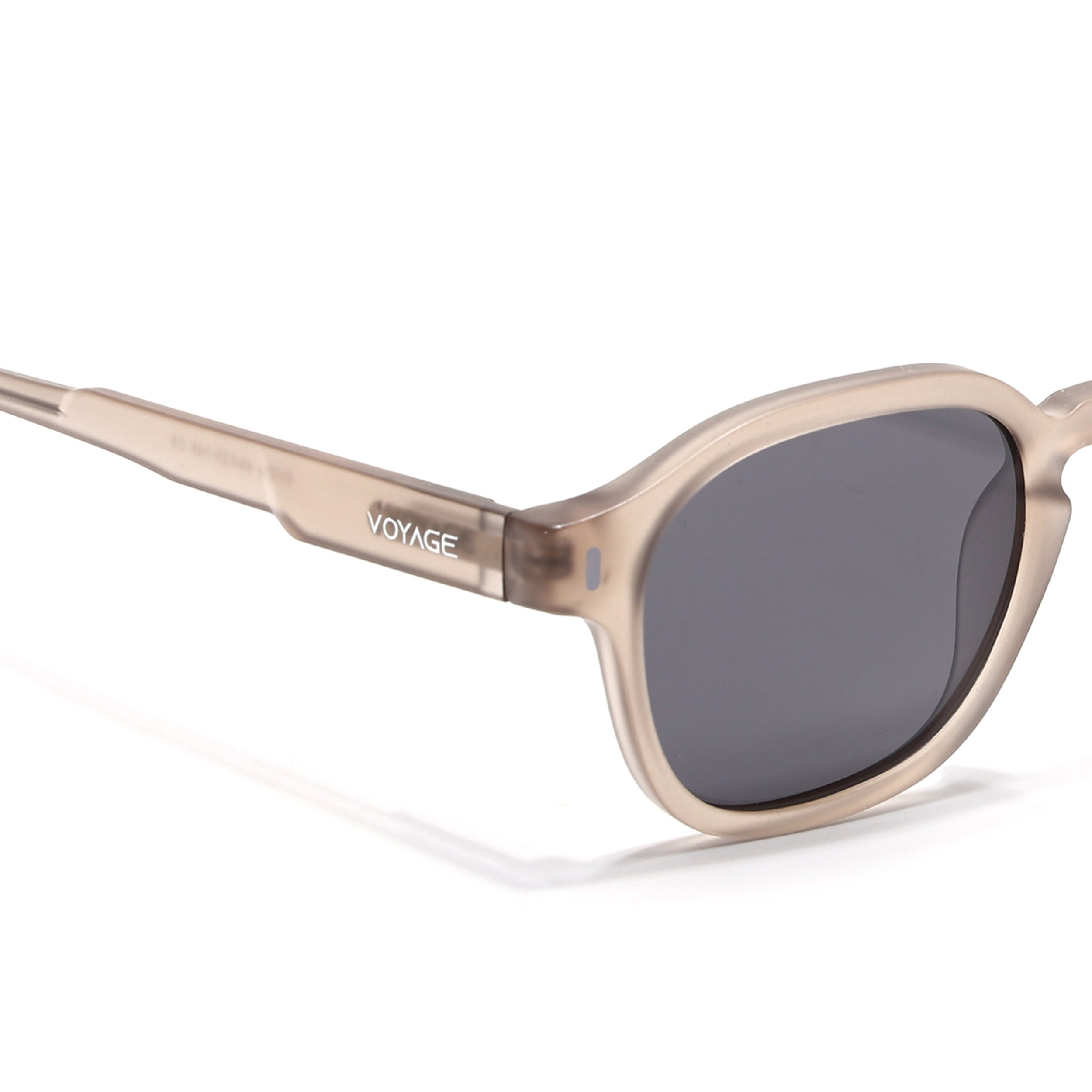 Wayfarer Polarized Sunglasses for Men & Women (Black Lens | Brown Frame - PMG7426)
