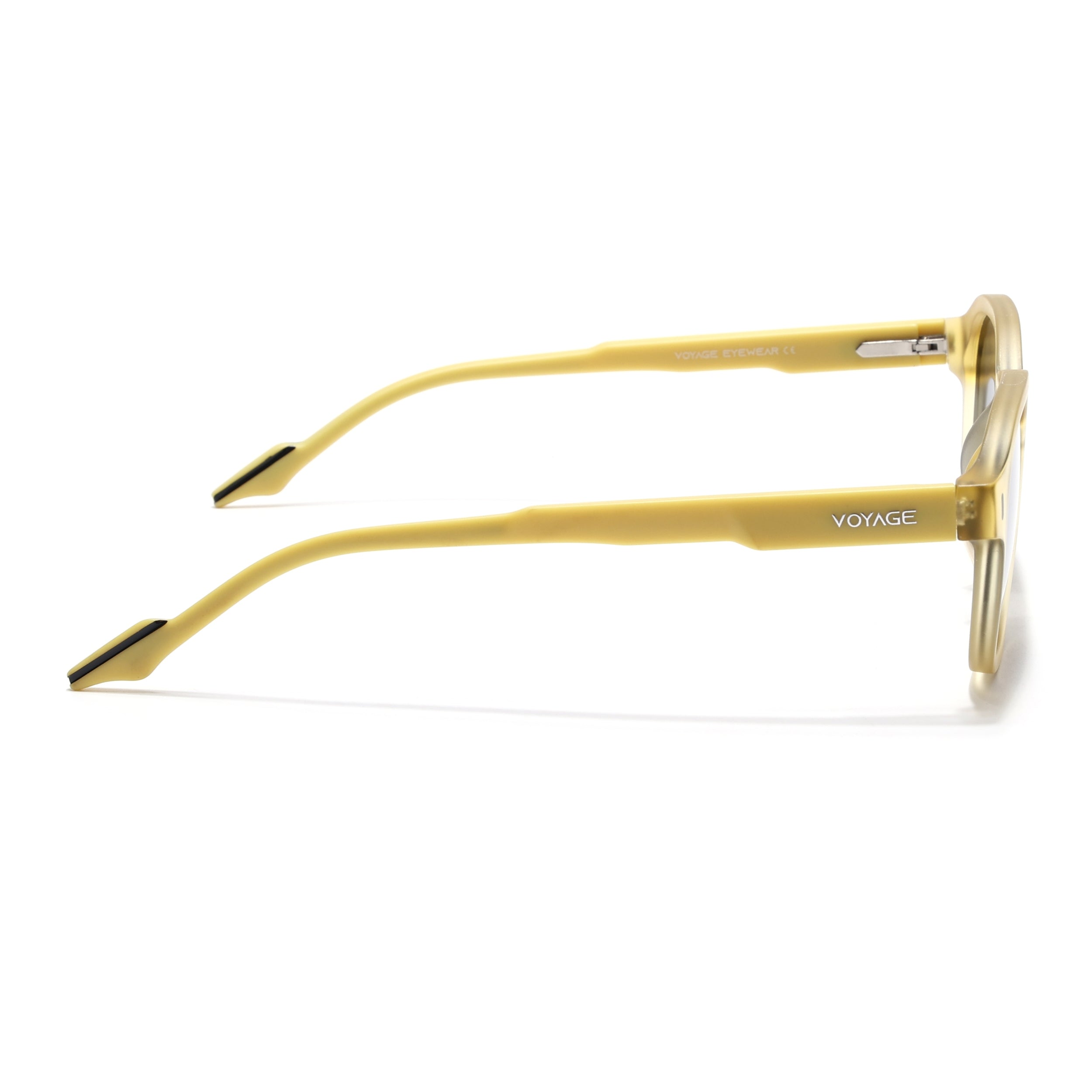 Wayfarer Polarized Sunglasses for Men & Women (Black Lens | Yellow Frame - PMG7427)