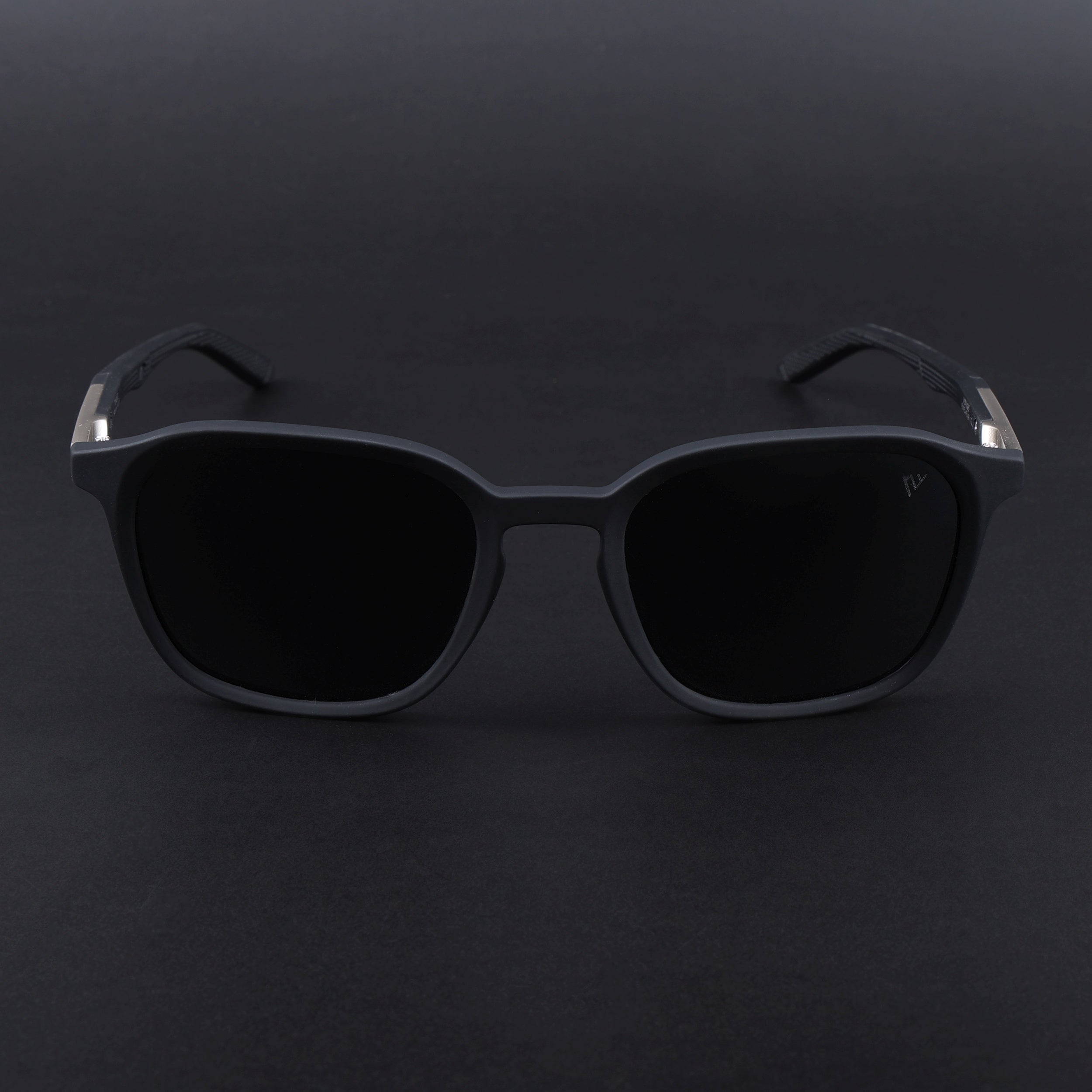 Square Polarized Sunglasses | Black Lens | Black Frame - PMG6789