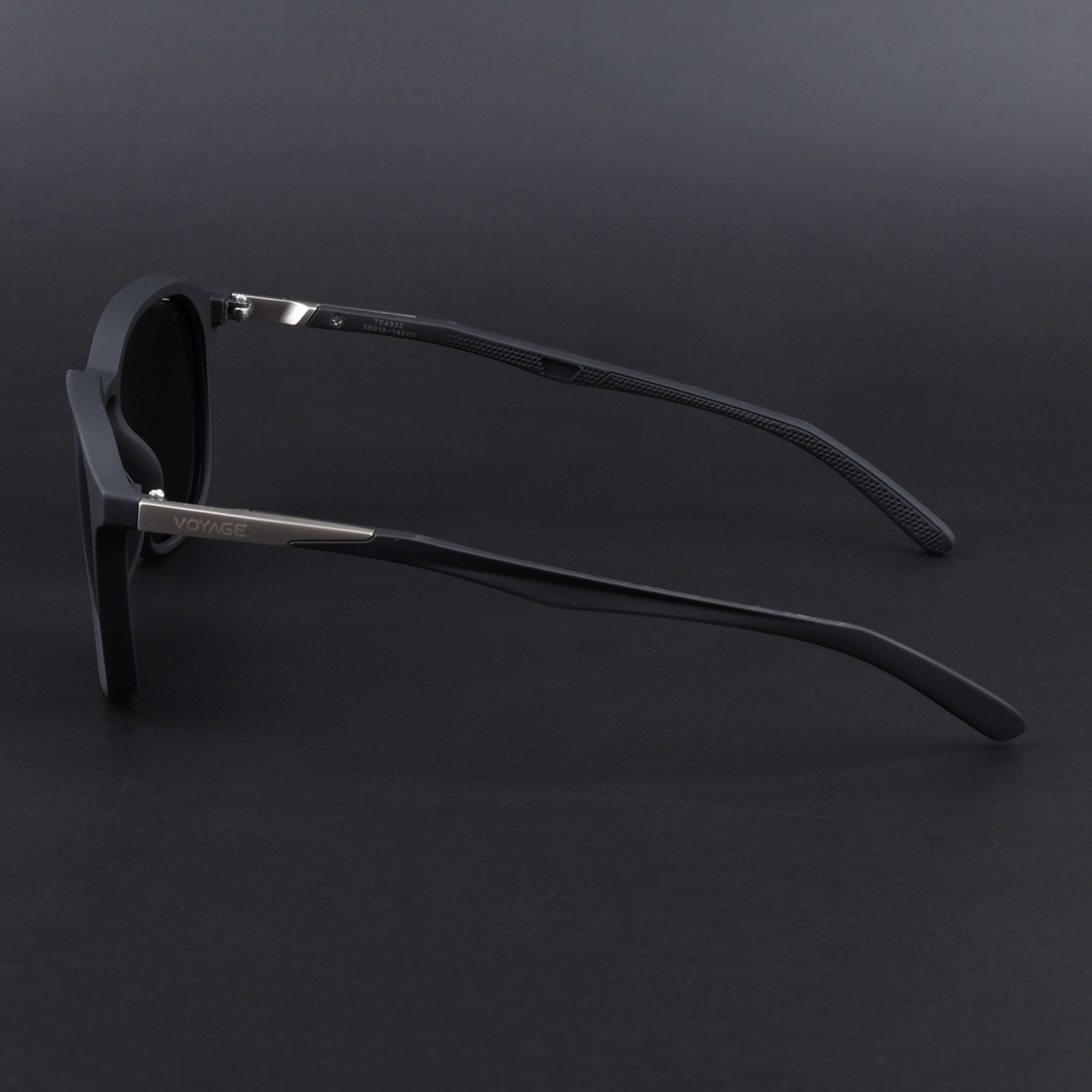 Square Polarized Sunglasses | Black Lens | Black Frame - PMG6789