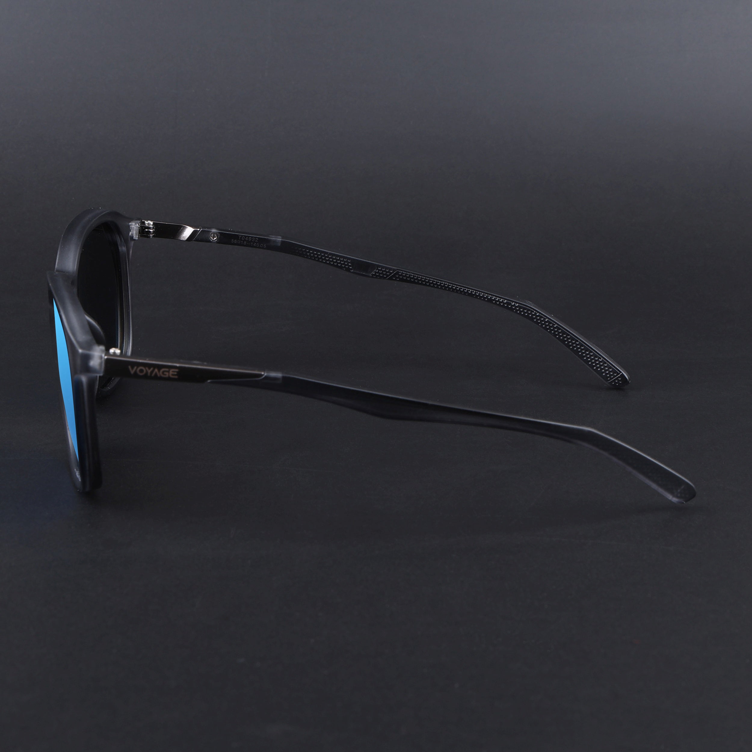 Square Polarized Sunglasses | Sky Blue Lens | Grey Frame - PMG6792