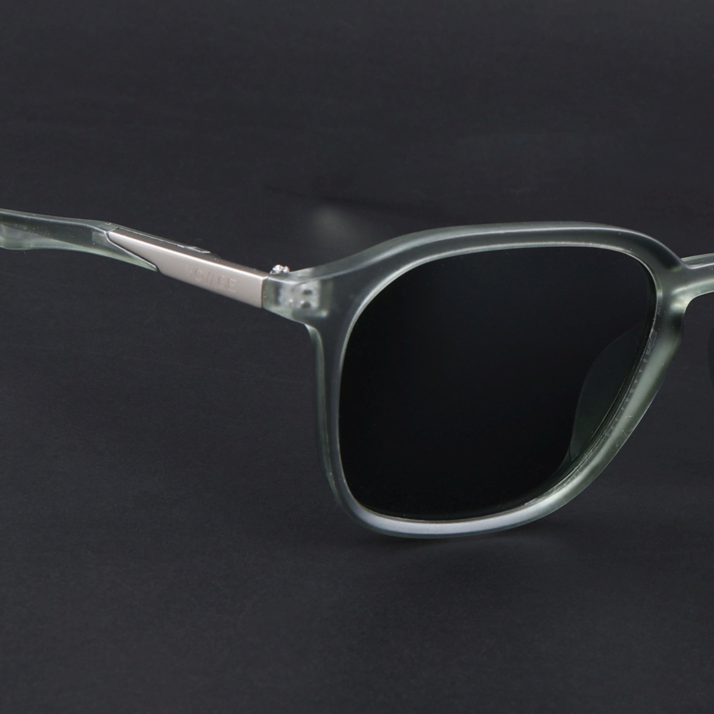 Square Polarized Sunglasses | Olive Lens | Olive Frame - PMG6796