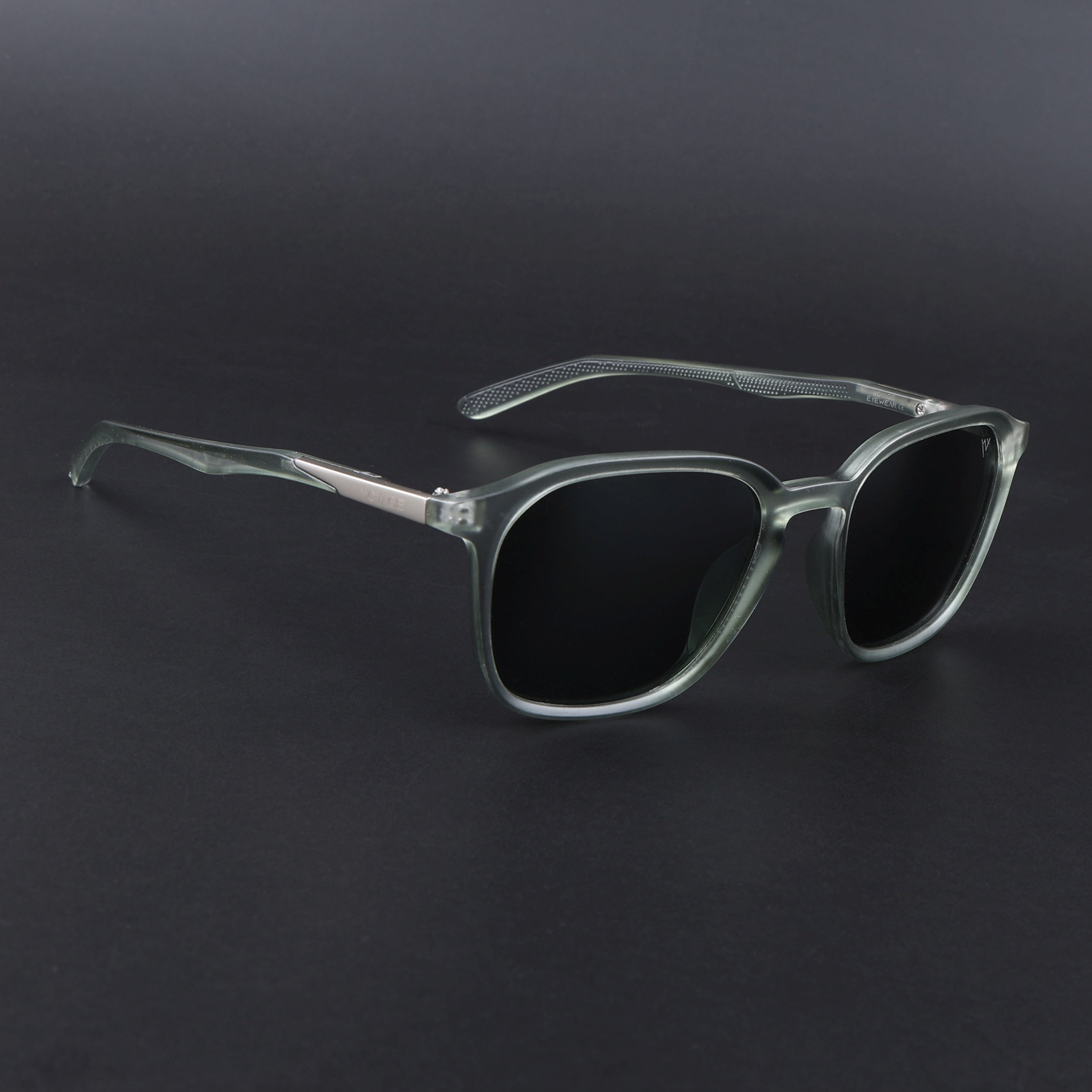 Square Polarized Sunglasses | Olive Lens | Olive Frame - PMG6796