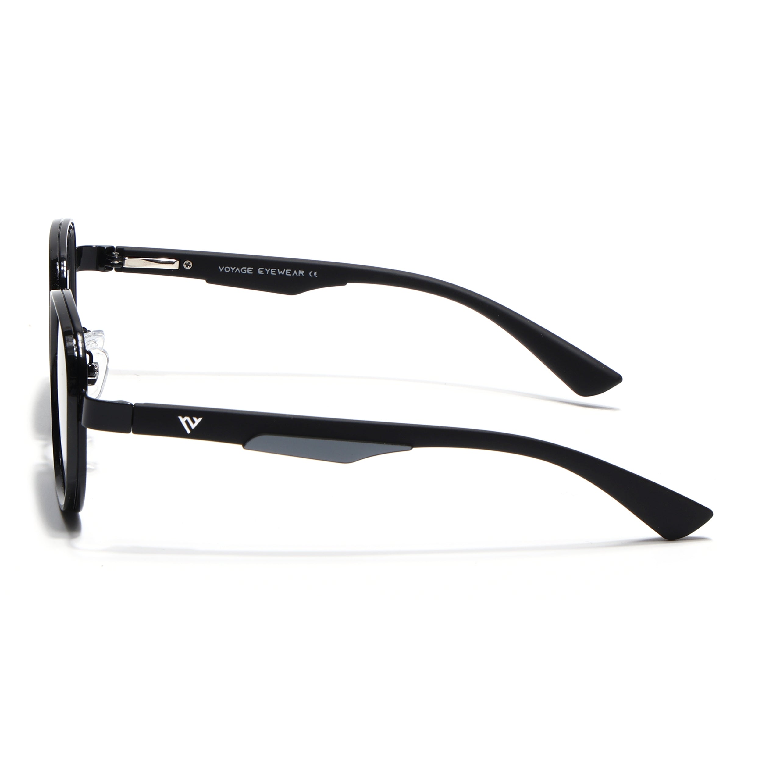 Square Sunglasses for Men & Women (Black Lens | Shine Black Frame - MG7339)
