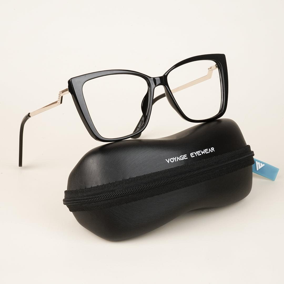 Voyage Black Cateye Eyeglasses for Women - MG4011