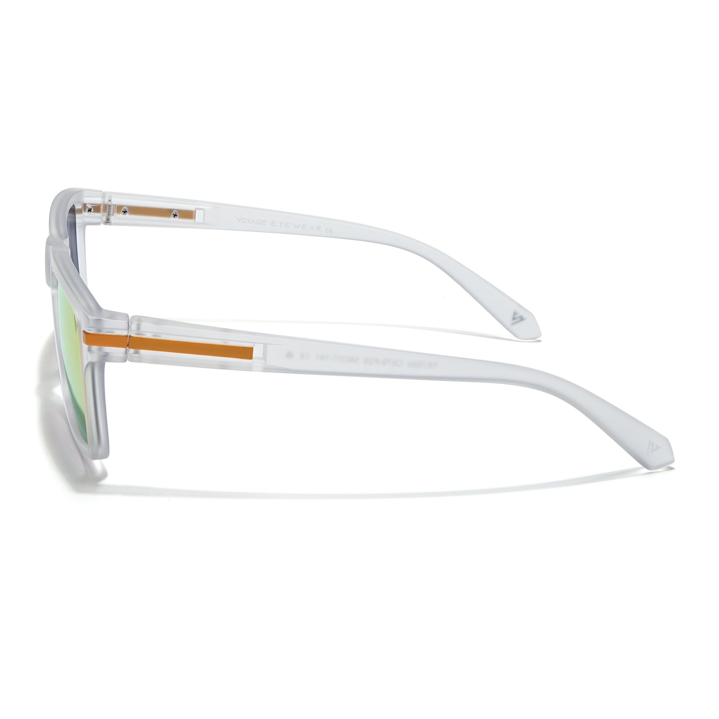 Voyage Select Square Sunglasses (Multicolor Lens | Matt Transparent Frame - SLPMG6305)