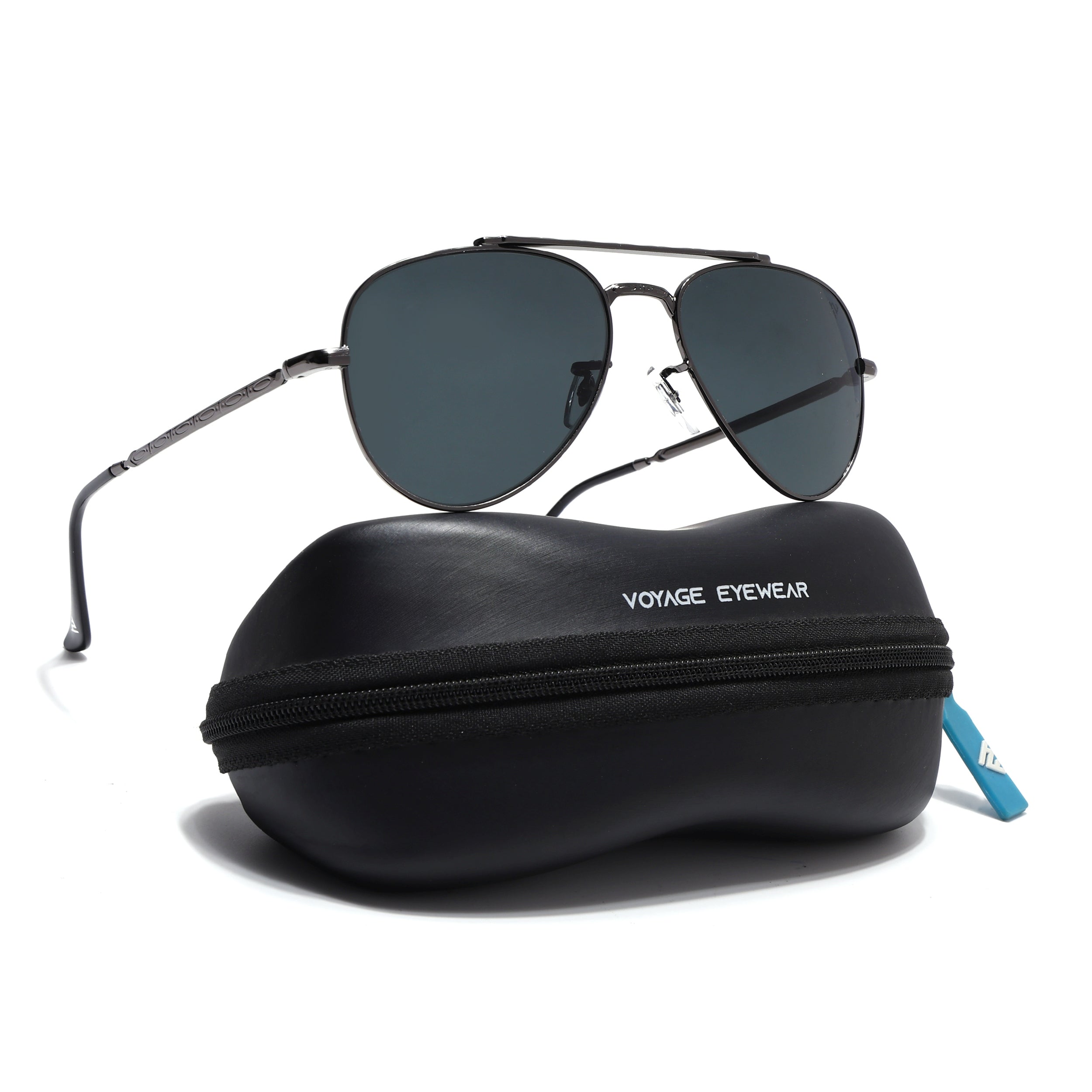 Malana | Black Aviator Sunglasses | Grey Frame - MG7619