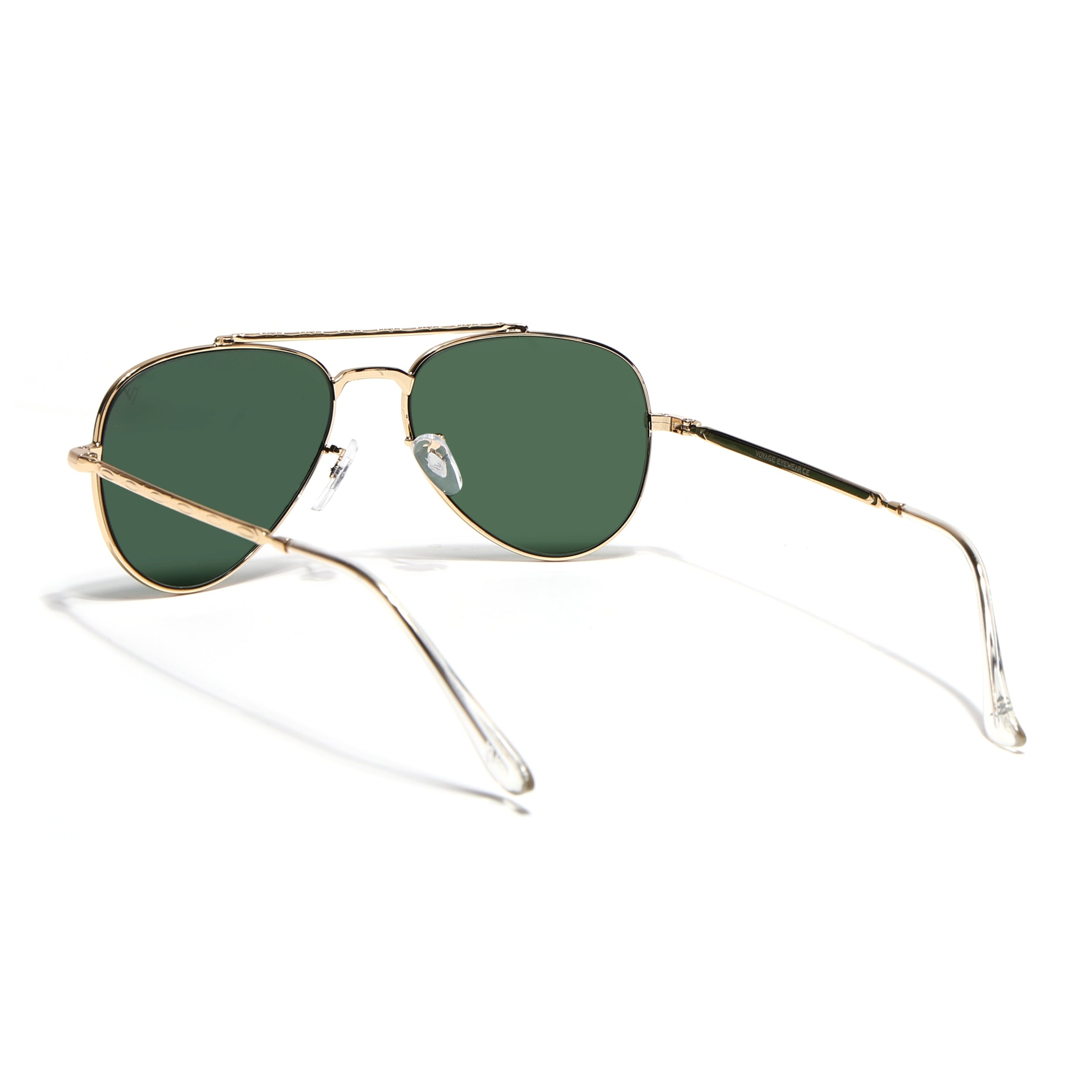 Malana | Green Aviator Sunglasses | Golden Frame - MG7622