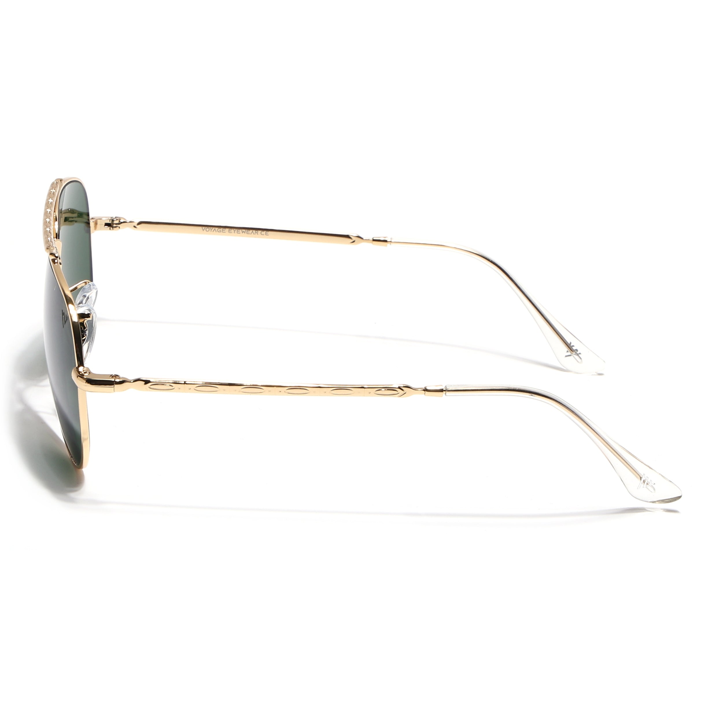 Malana | Green Aviator Sunglasses | Golden Frame - MG7622