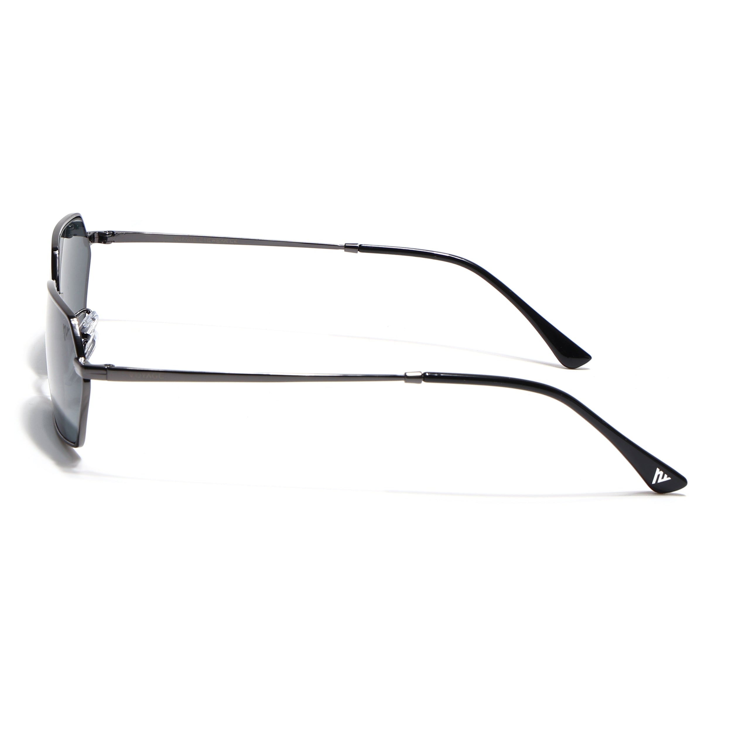 Malana | Black Hexagonal Sunglasses | Grey Frame - MG7631