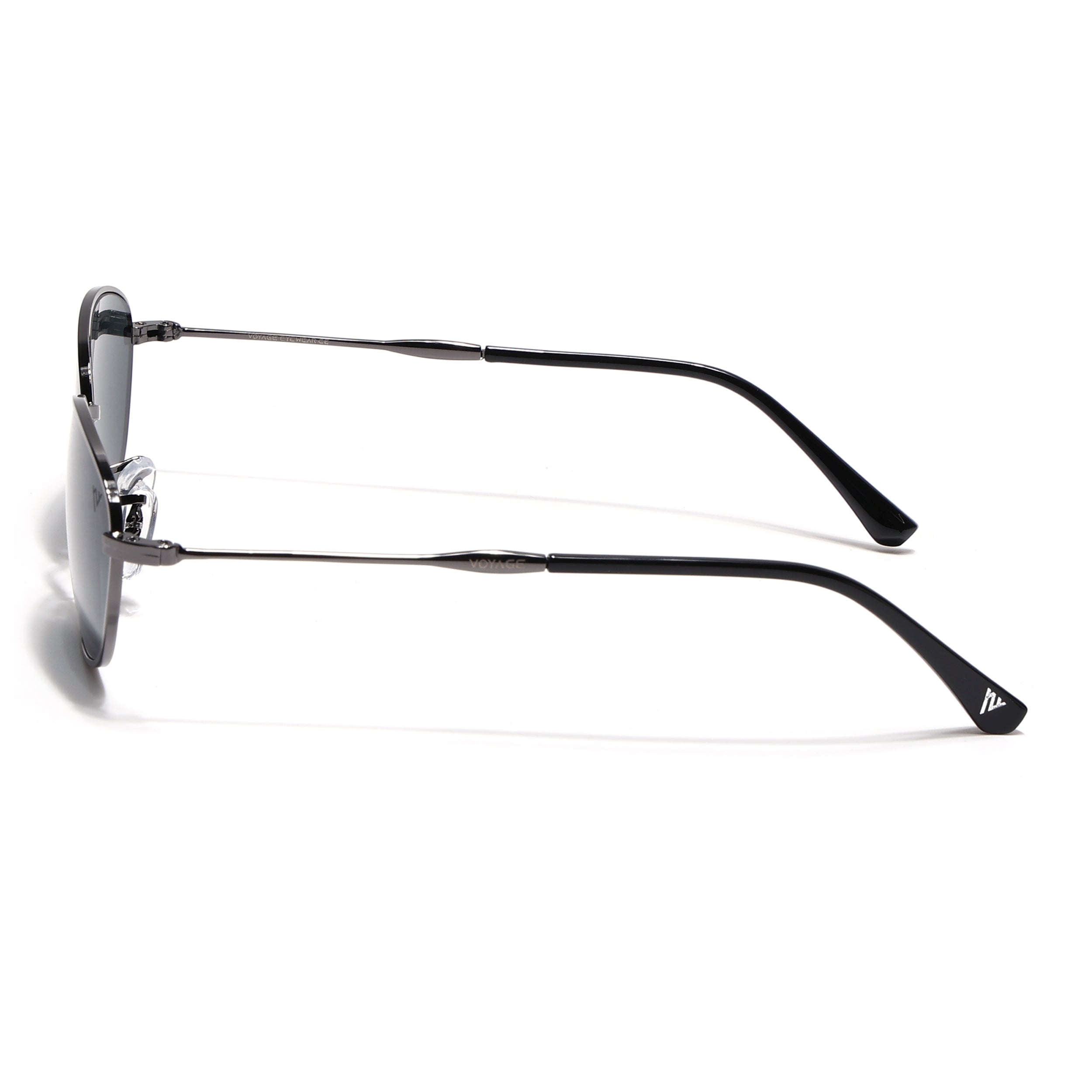 Malana | Black Oval Sunglasses | Grey Frame - MG7625