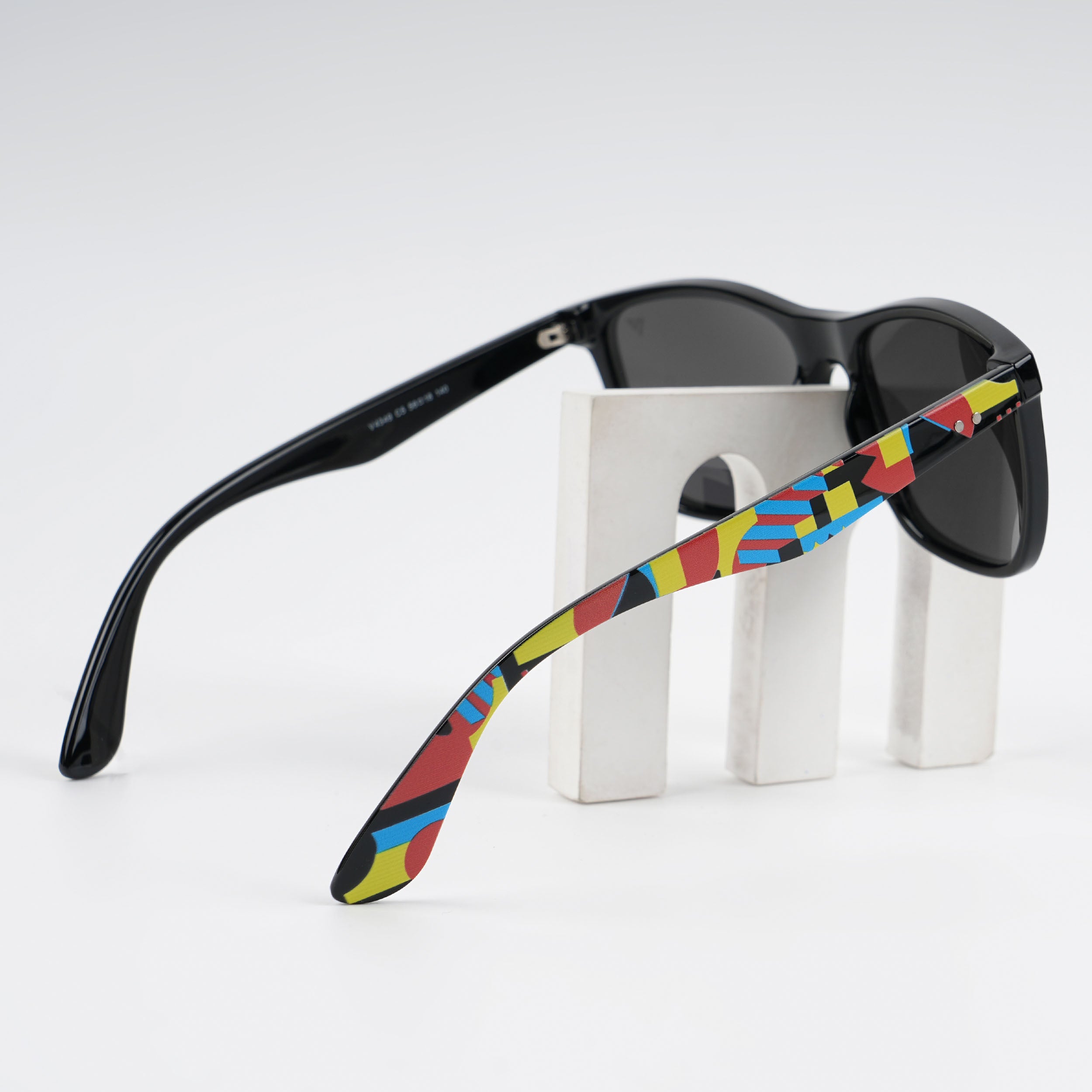 Square Polarized Sunglasses (Black Lens | Black Frame - PMG4813)