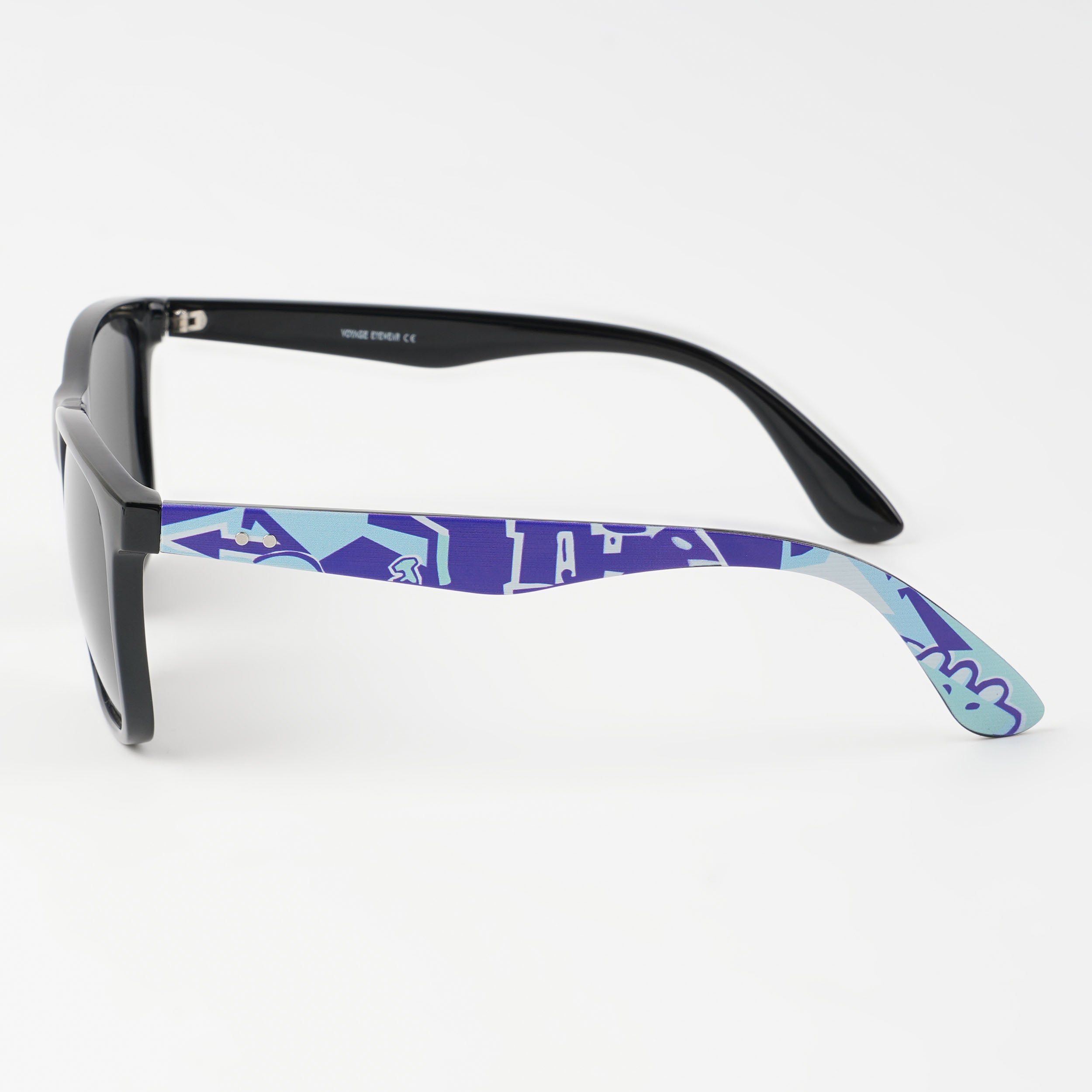 Voyage Square Polarized Sunglasses for Men & Women (Black Lens | Black Frame - PMG4814)
