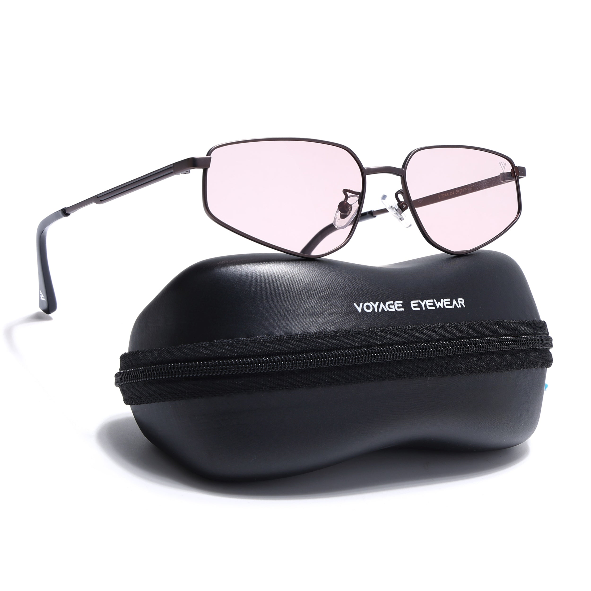 Claw | Brown Rectangle Polarized Sunglasses| Brown Frame - PMG7646)