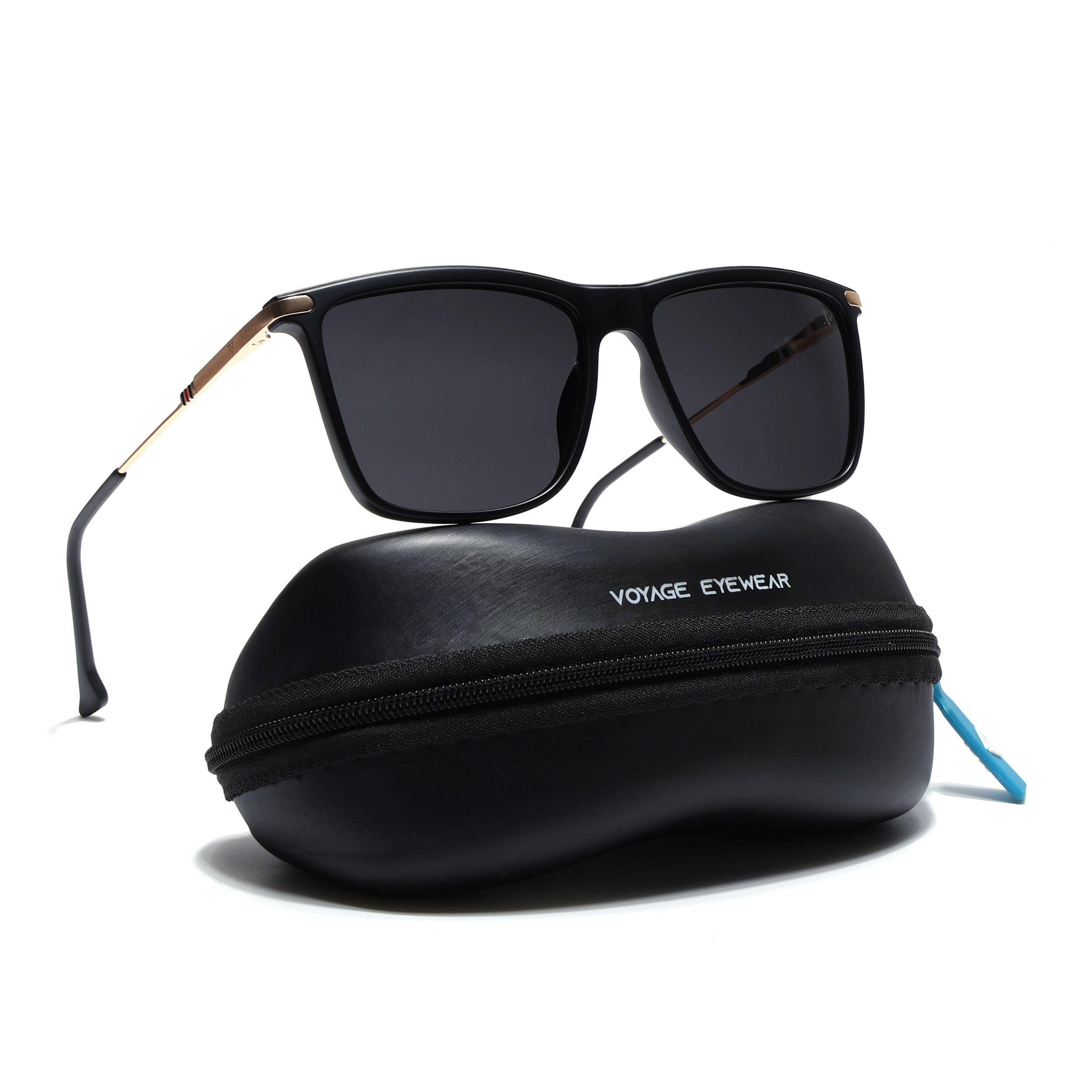 Uptown | Wayfarer Polarized Sunglasses (Black Lens | Matt Black Frame - PMG5038)