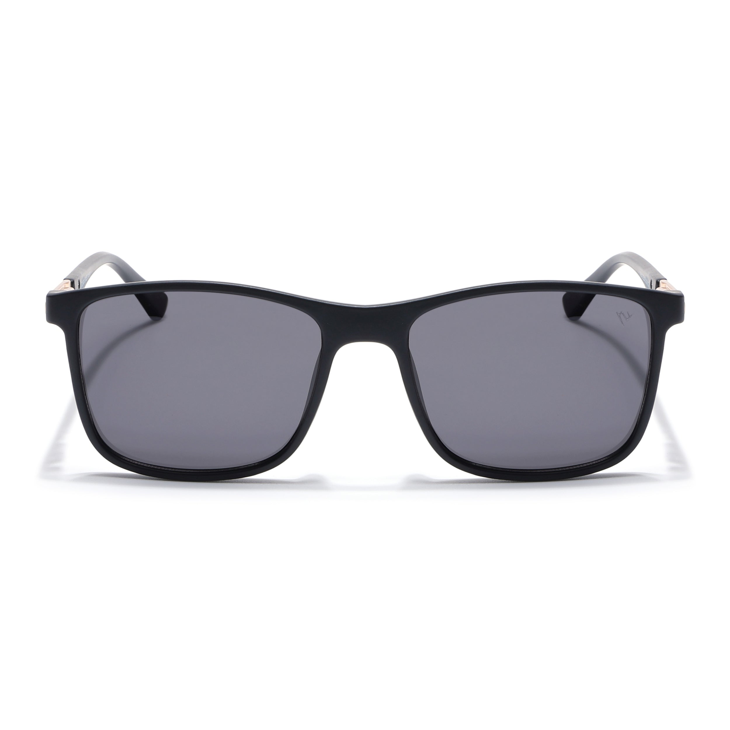 Wayfarer Polarized Sunglasses (Black Lens | Matt Black Frame - PMG5042)