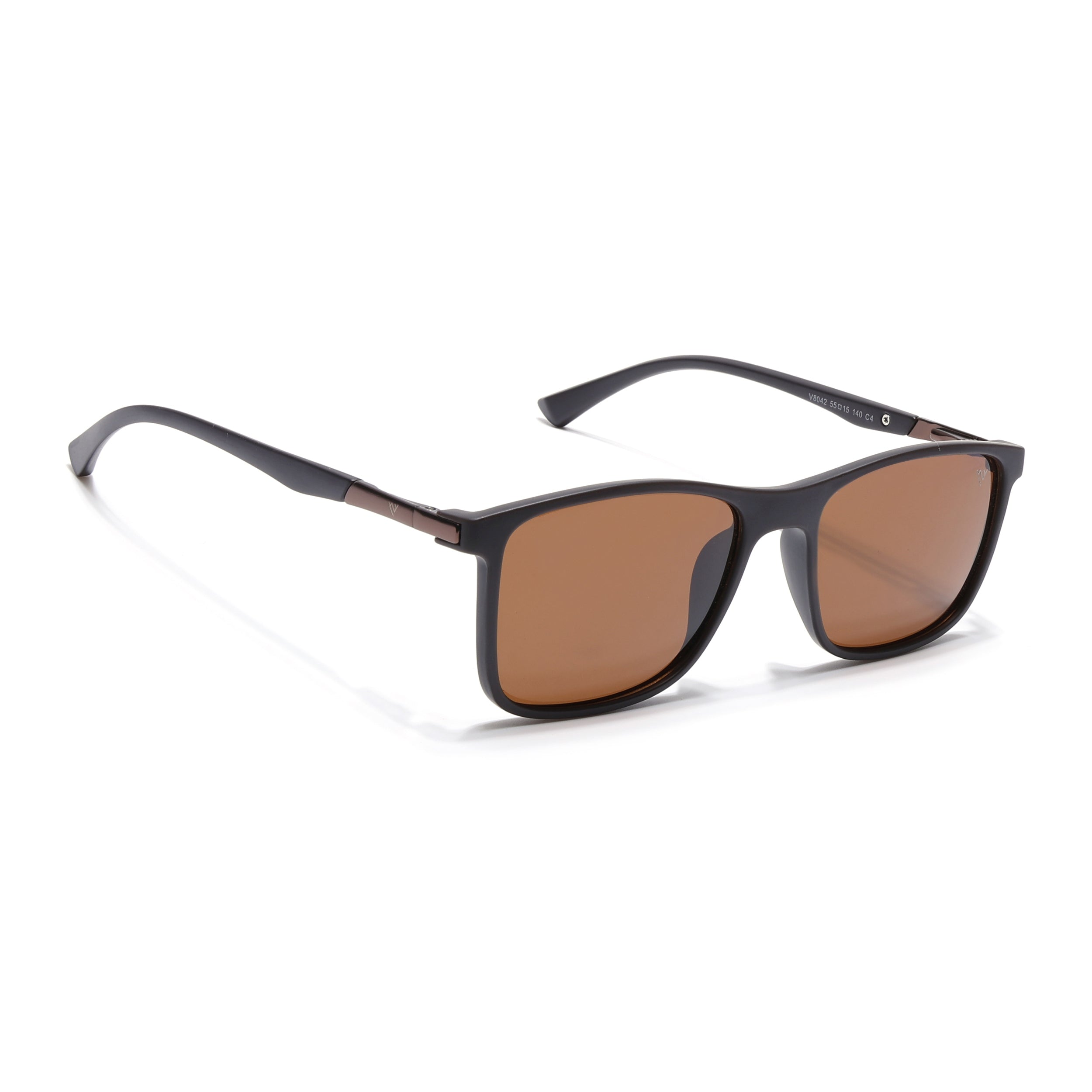 Wayfarer Polarized Sunglasses (Brown Lens | Brown Frame - PMG5043)