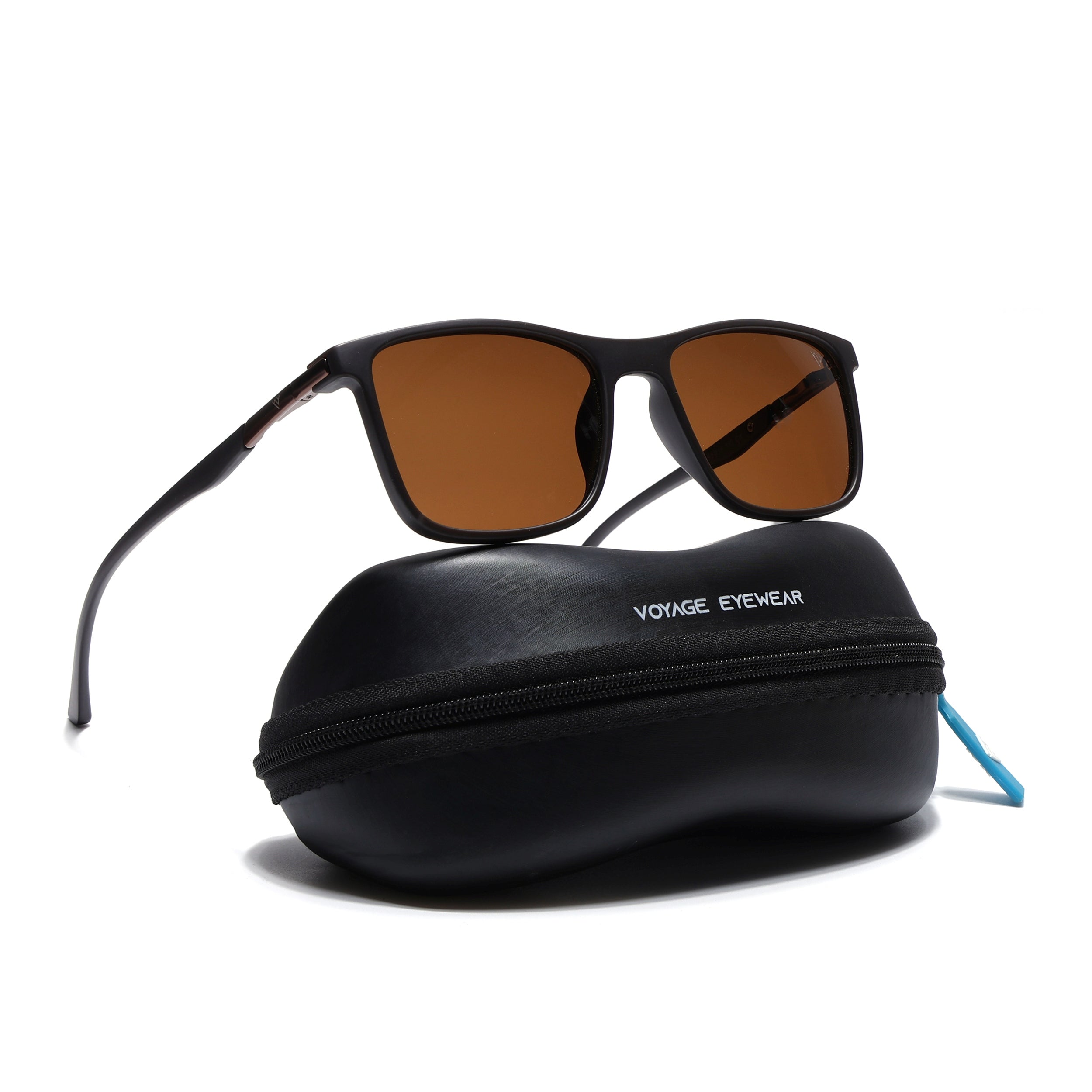 Wayfarer Polarized Sunglasses (Brown Lens | Brown Frame - PMG5043)